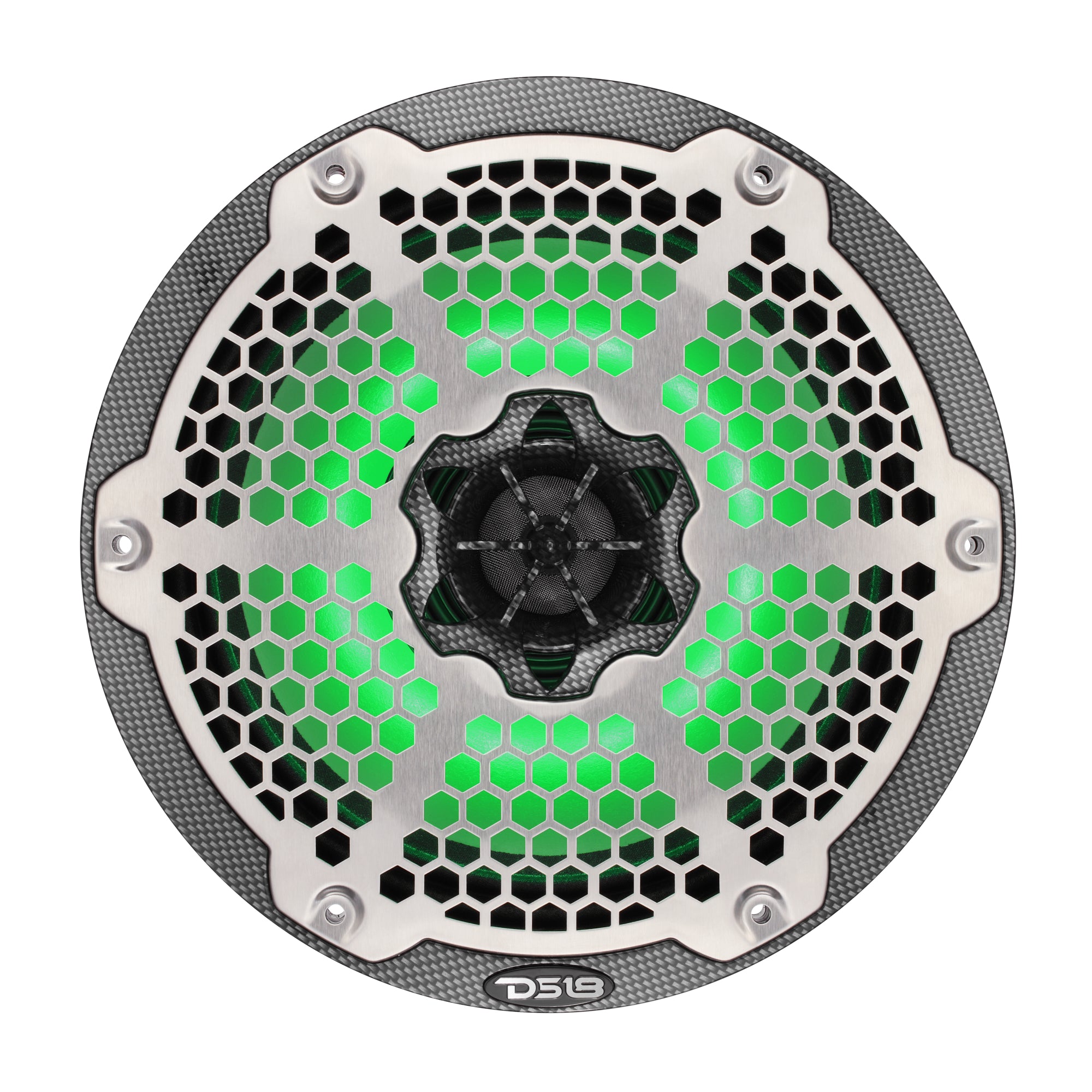 DS18 CF-8MD 8” Marine 2-Way Hybrid Speaker with RGB LED, Compression Driver and Neodymium Magnet | 350W RMS 4-Ohm