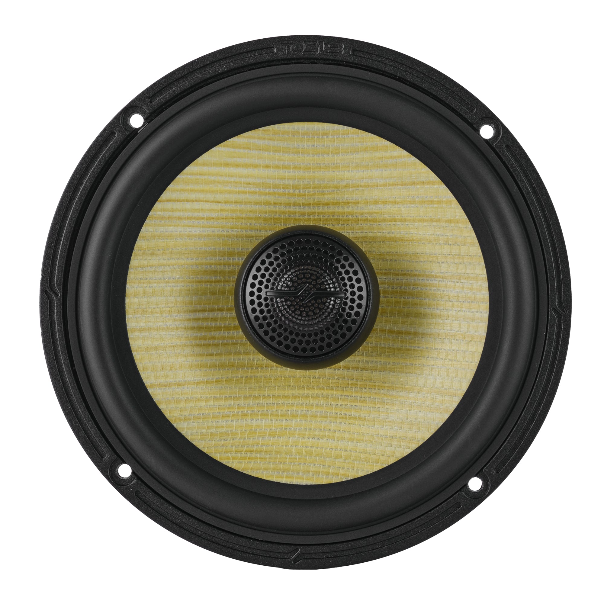DS18 DXQ6.5CX DXQ 6.5" 2-Way Coaxial Speaker with Yellow Straw and Composite Foam Cone | 150W RMS 4-Ohm