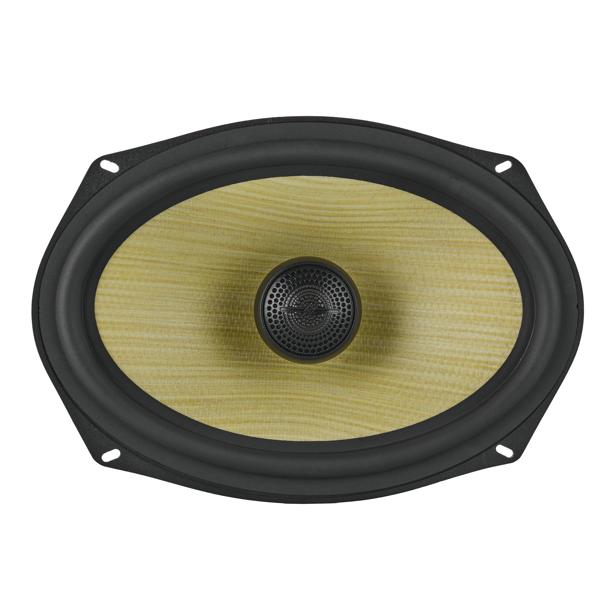 DS18 DXQ6.9CX DXQ 6x9" 2-Way Coaxial Speaker with Yellow Straw and Composite Foam Cone | 150W RMS 4-Ohm