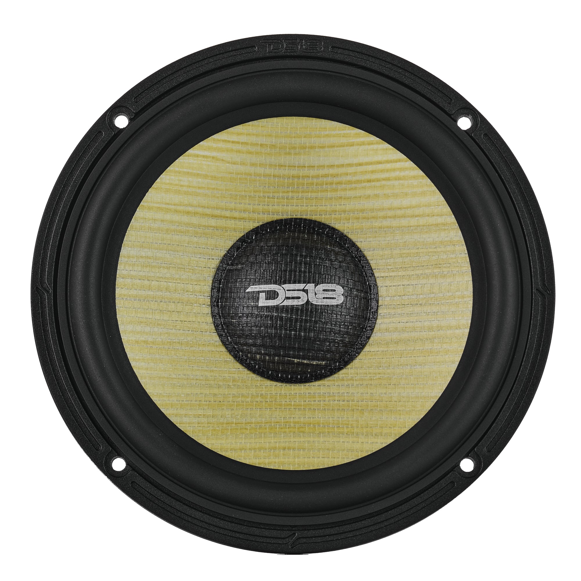 DS18 DXQ6C3N DXQ 6.5" 3-Way Component Speaker Set with Neodymium Magnet and Yellow Straw + Composite Foam Cone | 180W RMS 4-Ohm