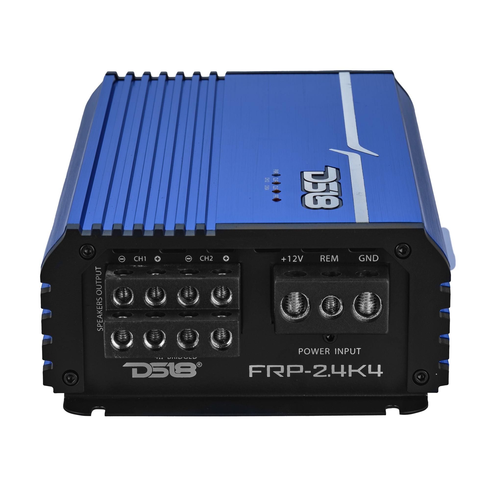 DS18 FRP-2.4K4/BL FRP Compact 4-Channel Full-Range Class-D Amplifier | 2400W RMS