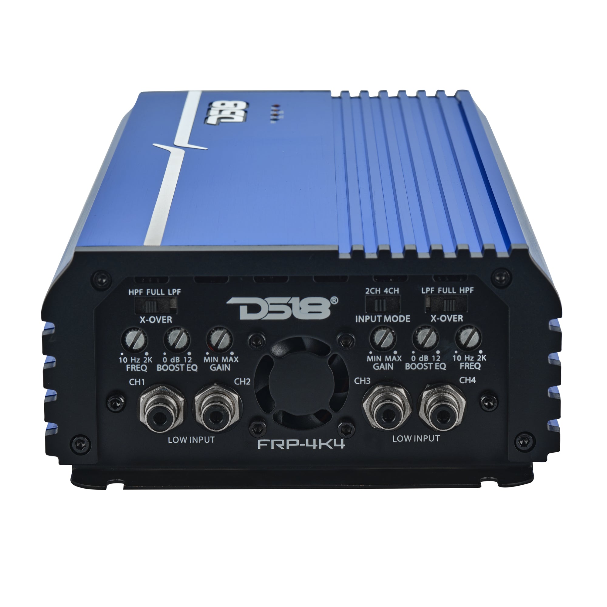 DS18 FRP-4K4/BL FRP Compact 4-Channel Full-Range Class-D Amplifier | 4000W RMS