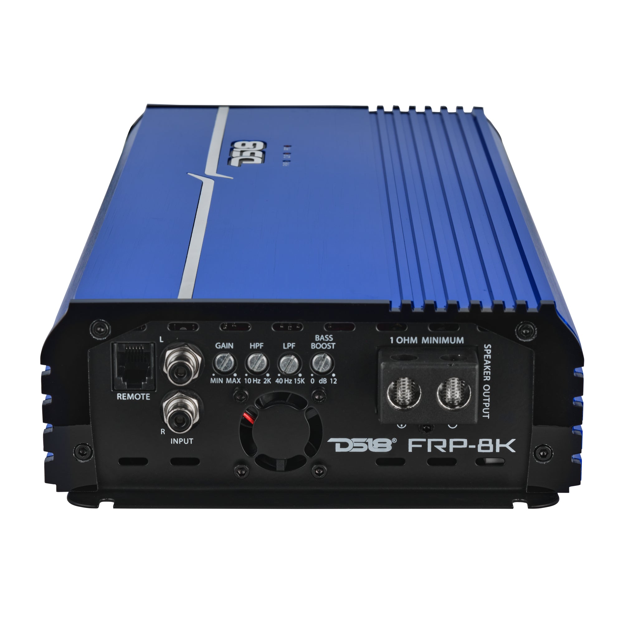 DS18 FRP-8K/BL FRP Compact Full-Range Class D 1-Channel Amplifier 8,000 Watts Rms @ 1-Ohm