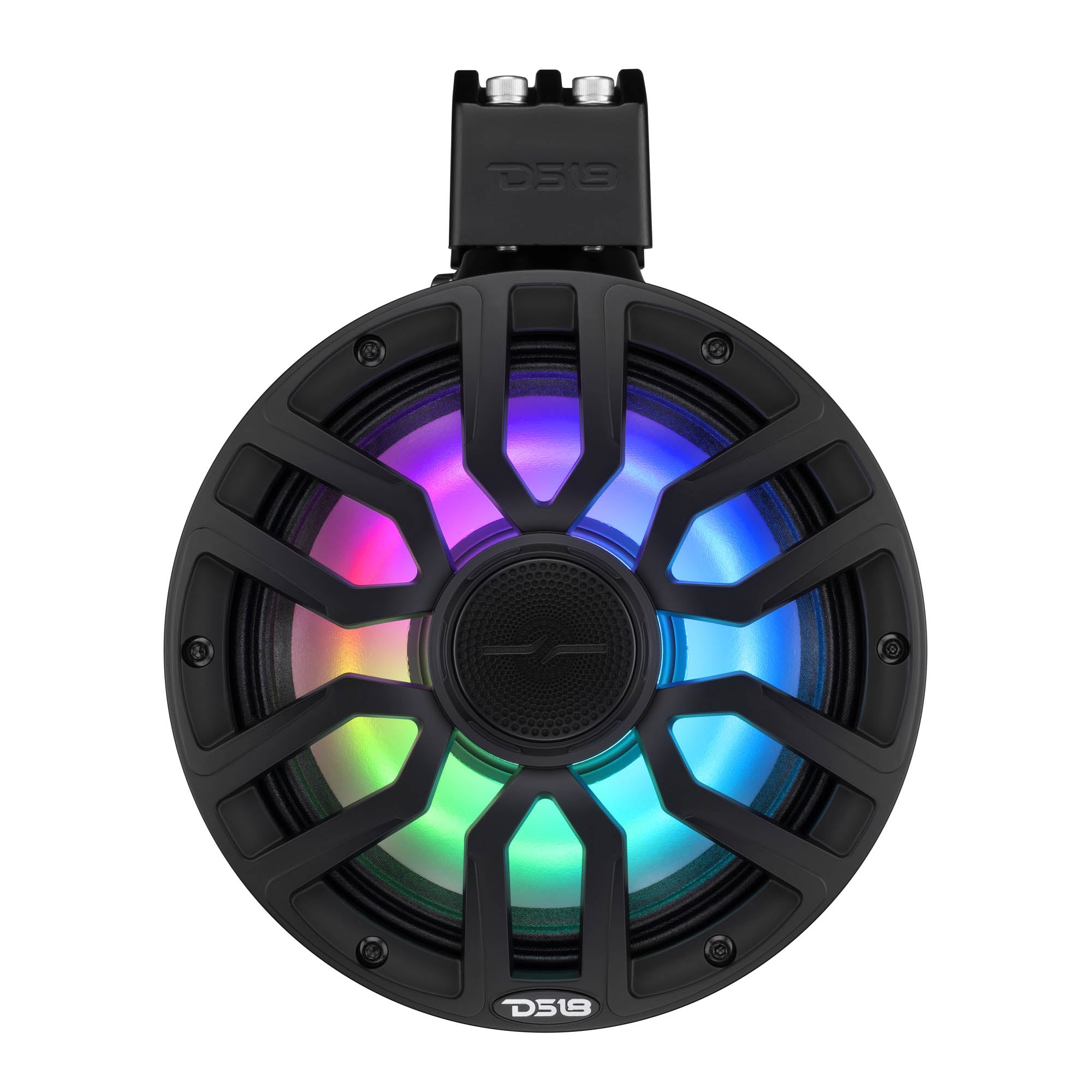 DS18 NXL-IQ8TPNEO/BK 8" NXL-iQ Marine Tower Speaker with Digital LED Lights, Neodymium Magnet, 1" Compression Driver, IP65 Rated, 350W RMS,…