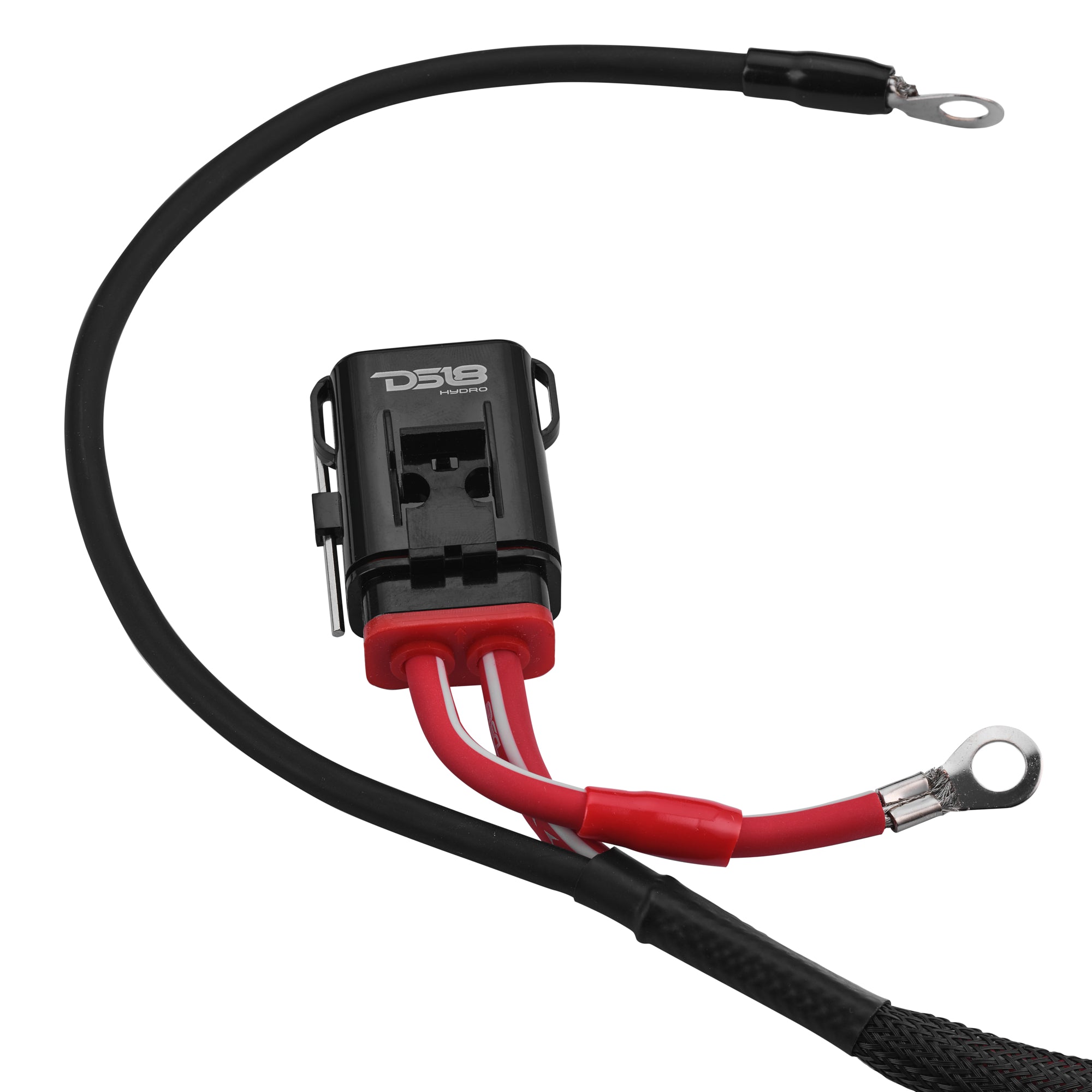 DS18 UTV-KIT6-2DR UTV 6-Gauge Power Harness Kit – 8ft Power & Ground Cables with Water-Resistant Fuse Holder for 2-Door UTVs
