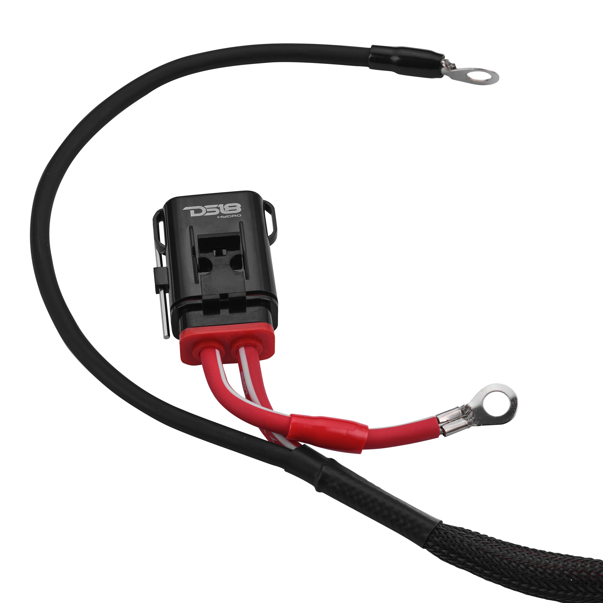 DS18 UTV-KIT8-2DR UTV 8-Gauge Power Harness Kit – 8ft Power & Ground Cables with Water-Resistant Fuse Holder for 2-Door UTVs