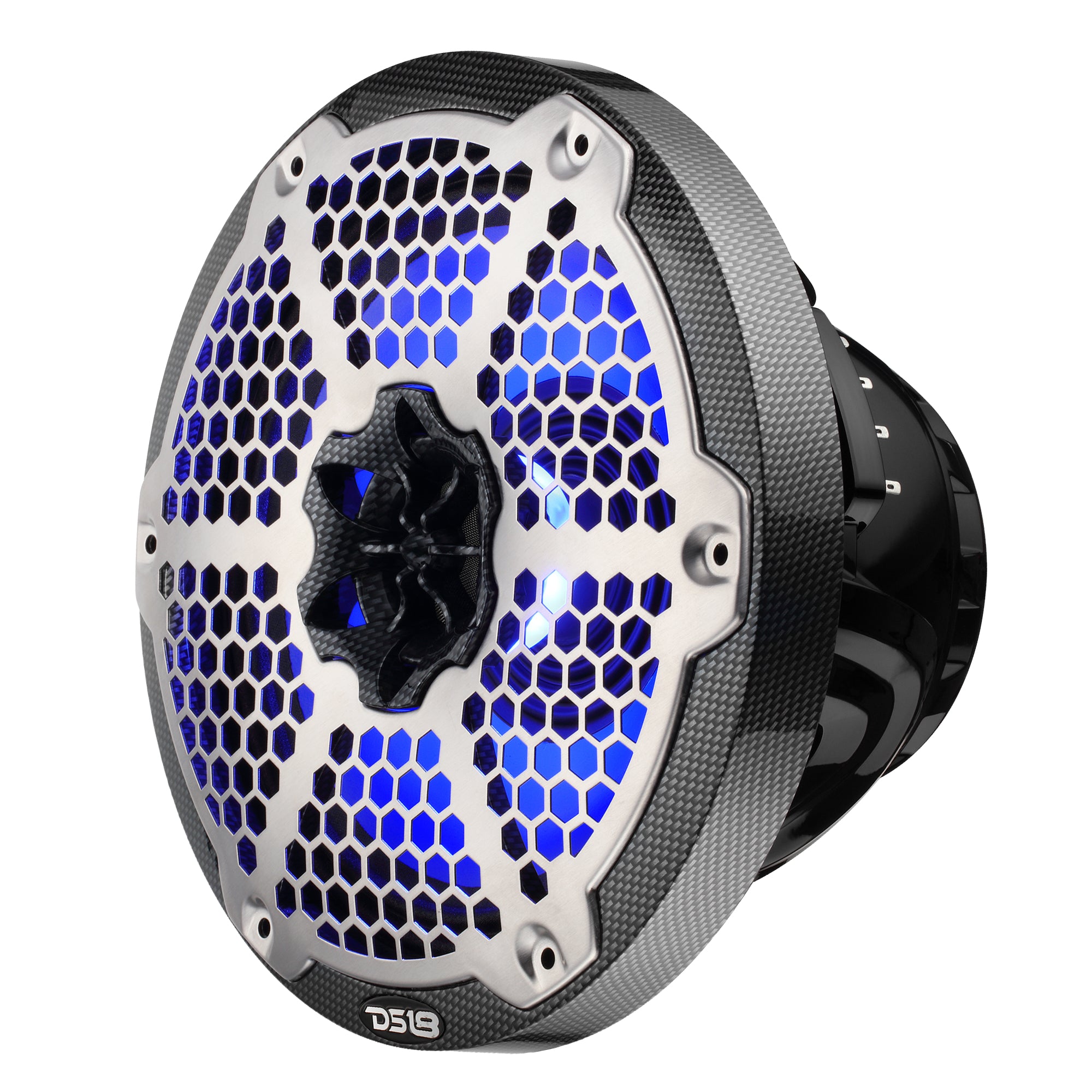 DS18 CF-8MD 8” Marine 2-Way Hybrid Speaker with RGB LED, Compression Driver and Neodymium Magnet | 350W RMS 4-Ohm