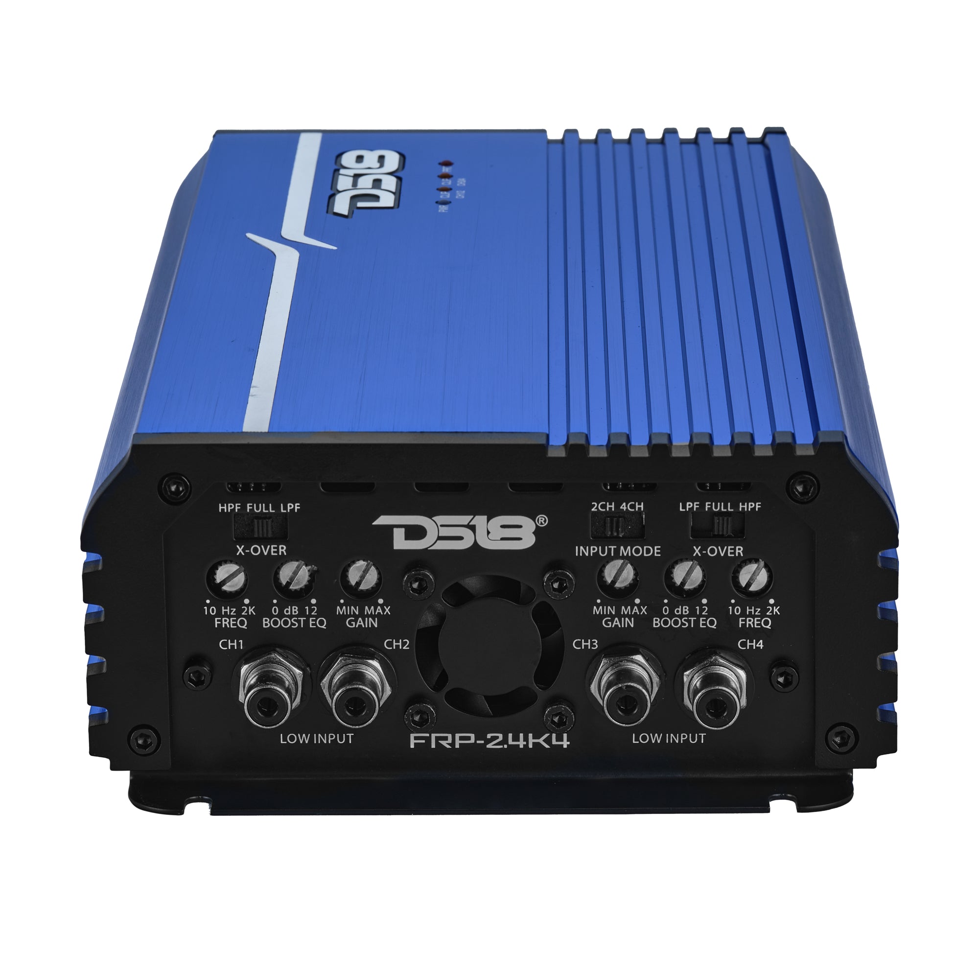 DS18 FRP-2.4K4/BL FRP Compact 4-Channel Full-Range Class-D Amplifier | 2400W RMS