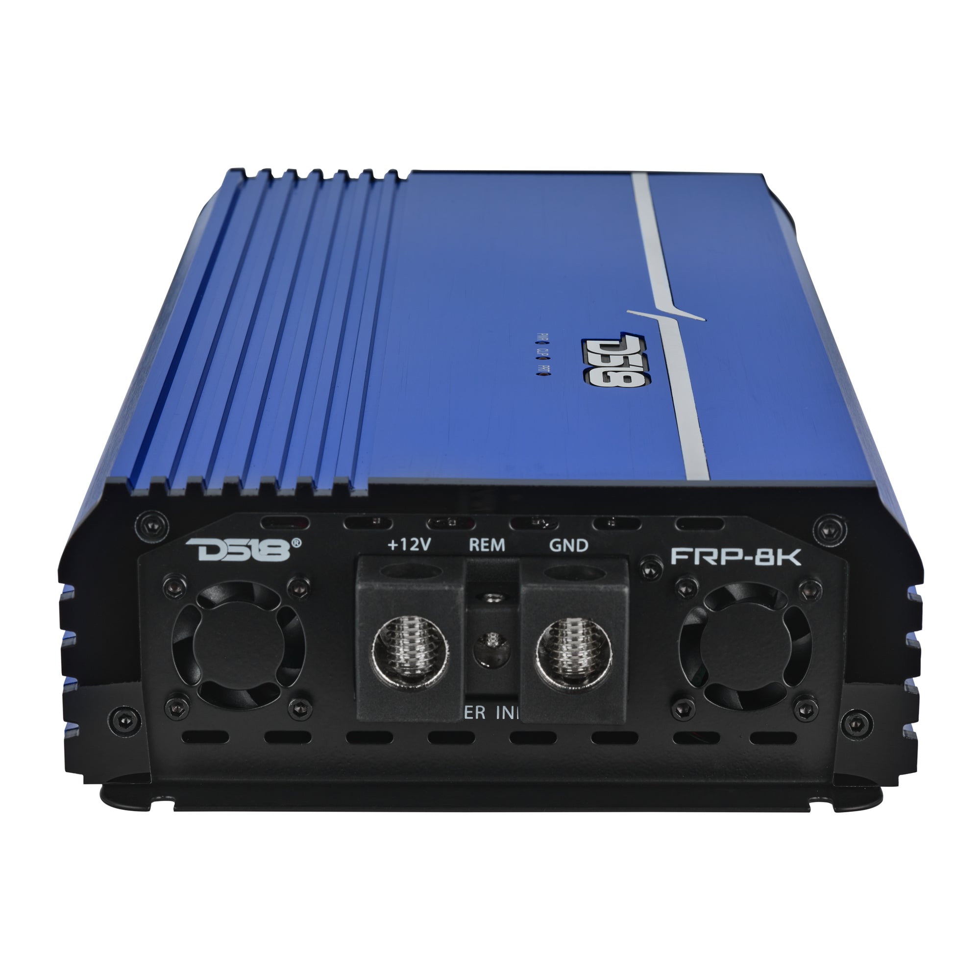 DS18 FRP-8K/BL FRP Compact Full-Range Class D 1-Channel Amplifier 8,000 Watts Rms @ 1-Ohm