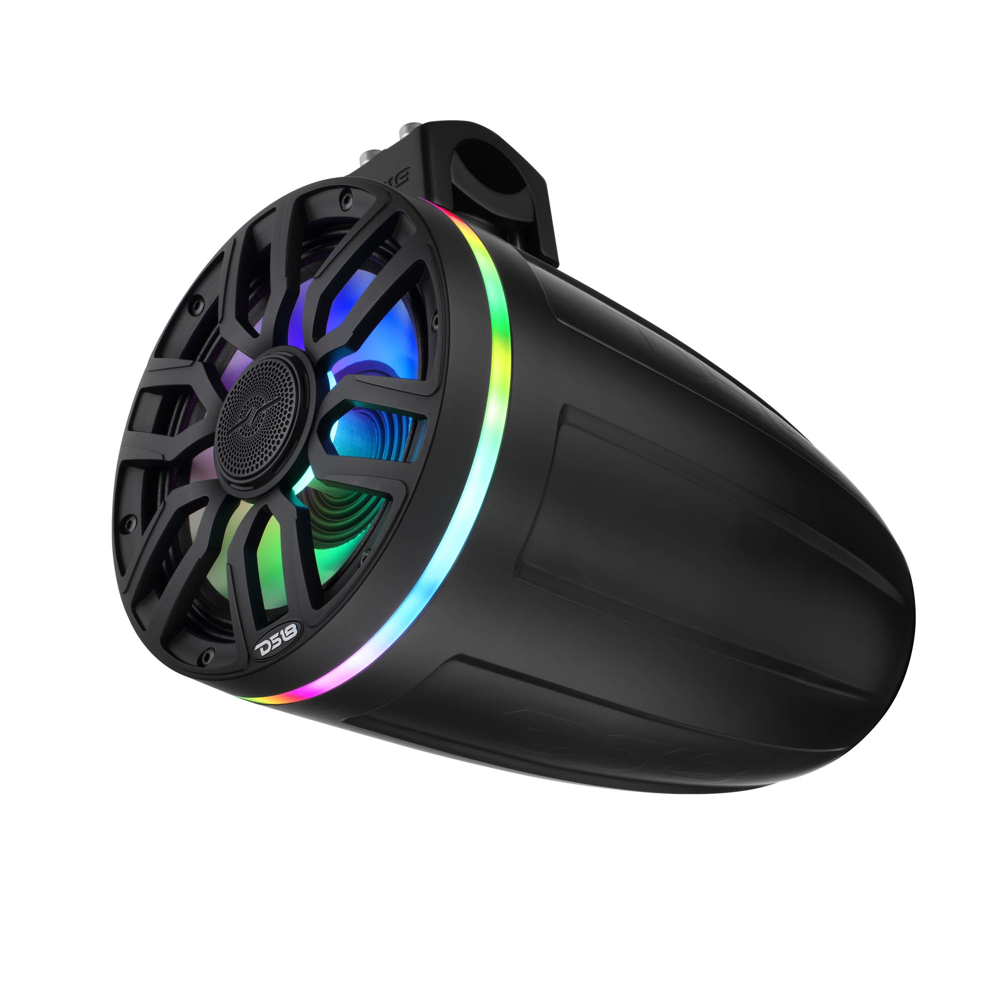 DS18 NXL-IQ8TPNEO/BK 8" NXL-iQ Marine Tower Speaker with Digital LED Lights, Neodymium Magnet, 1" Compression Driver, IP65 Rated, 350W RMS,…