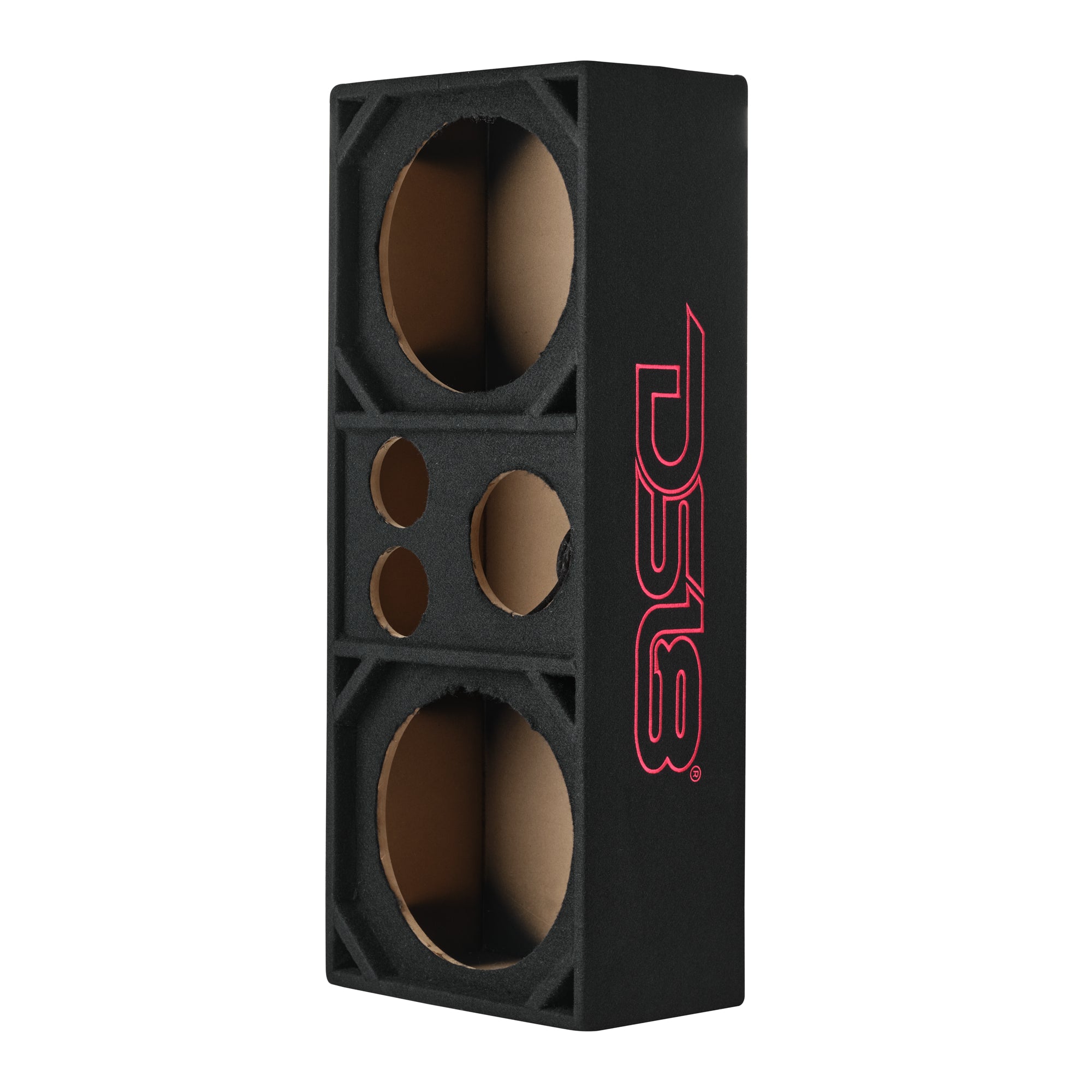 DS18 VOC12PRO Dual 12” + Dual 4” Tweeter + 2” Driver Ported Voceteo Empty Enclosure | Speakon-Ready