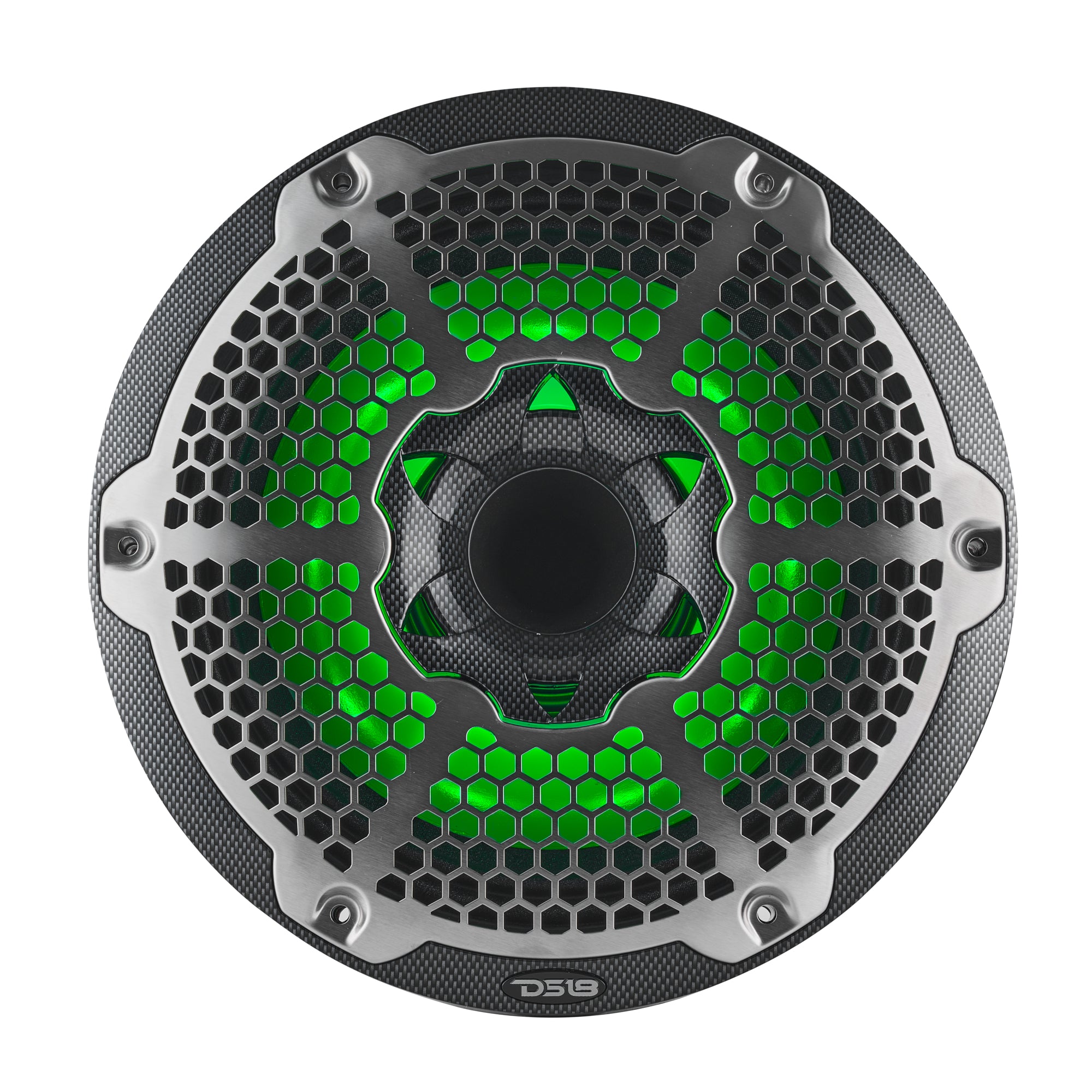DS18 CF-10MD 10” Marine 2-Way Hybrid Speaker with RGB LED, Compression Driver and Neodymium Magnet | 450W RMS 4-Ohm