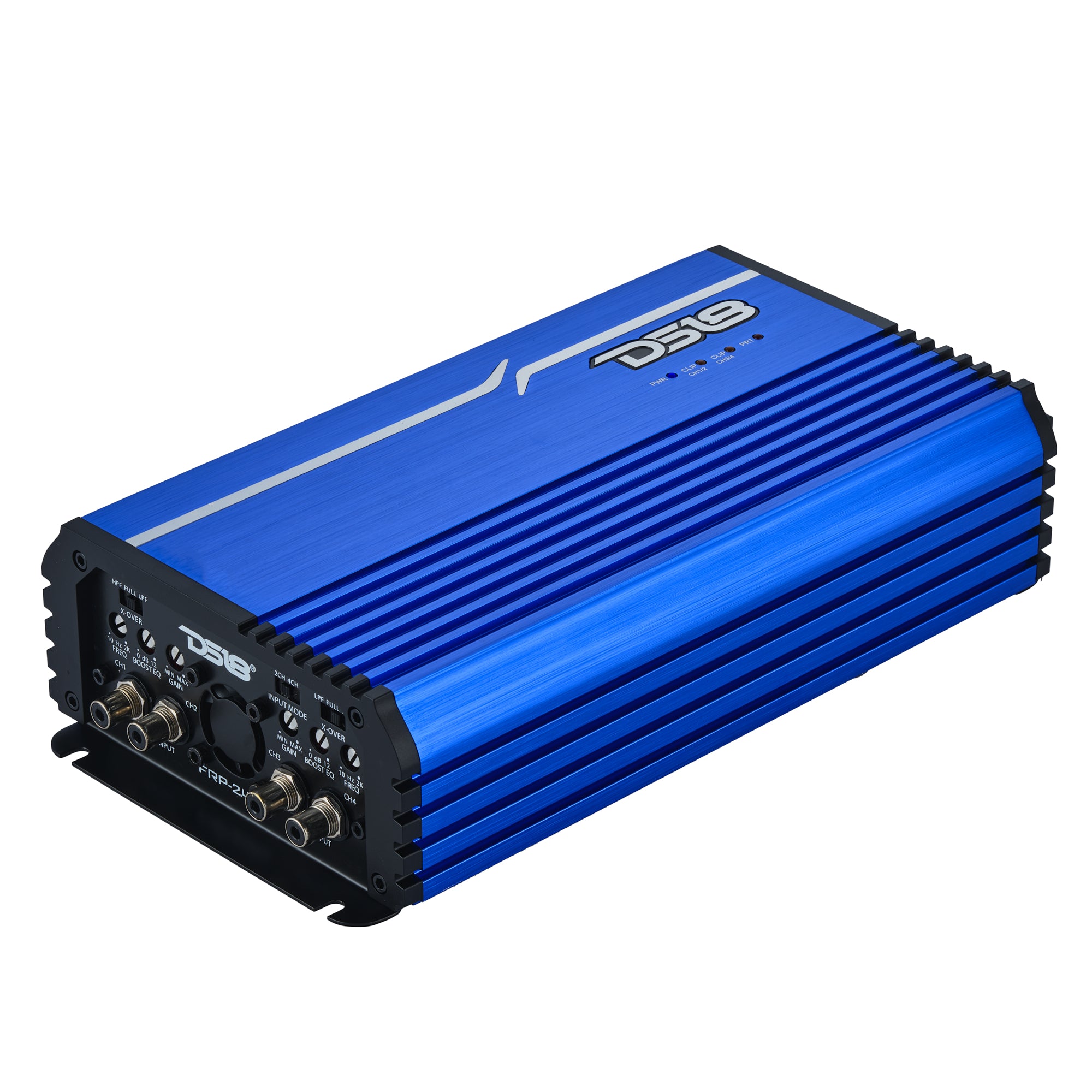 DS18 FRP-2.4K4/BL FRP Compact 4-Channel Full-Range Class-D Amplifier | 2400W RMS