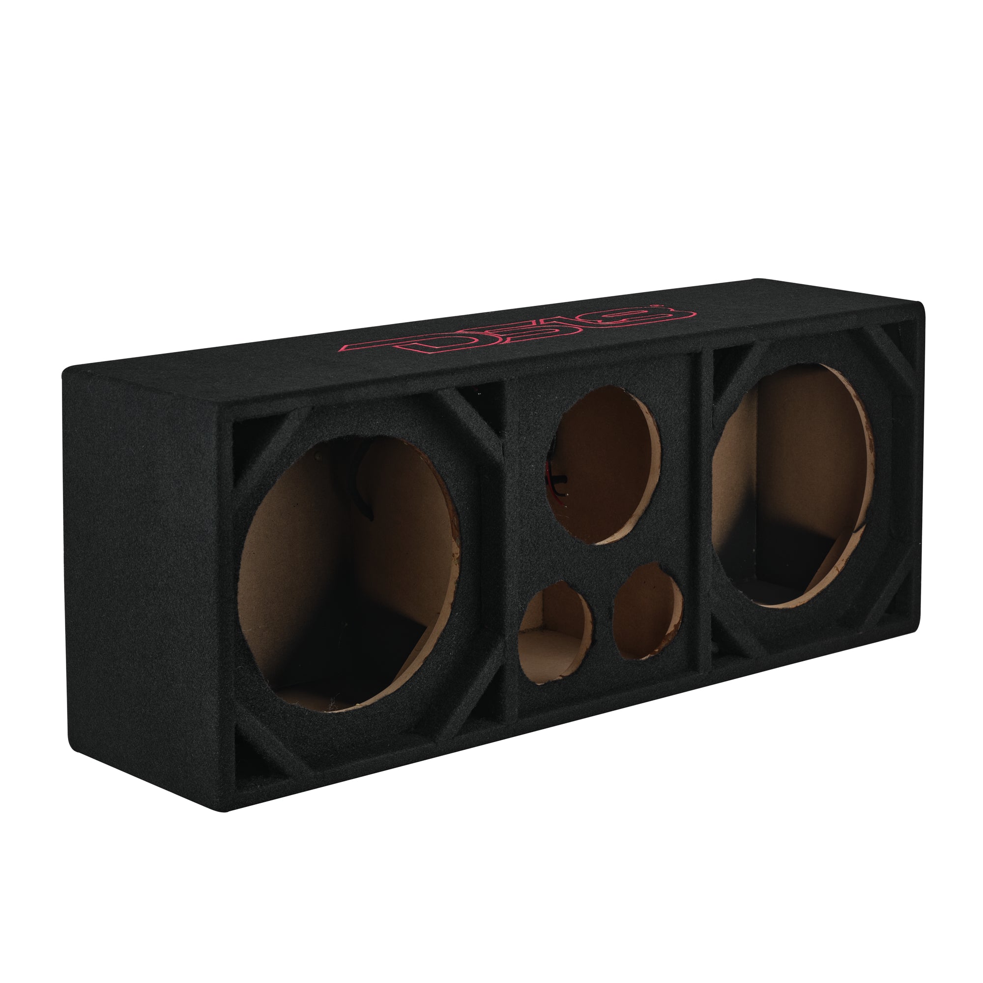 DS18 VOC10PRO Dual 10” + Dual 4” Tweeter + 2” Driver Ported Empty Voceteo Enclosure | Speakon-Ready