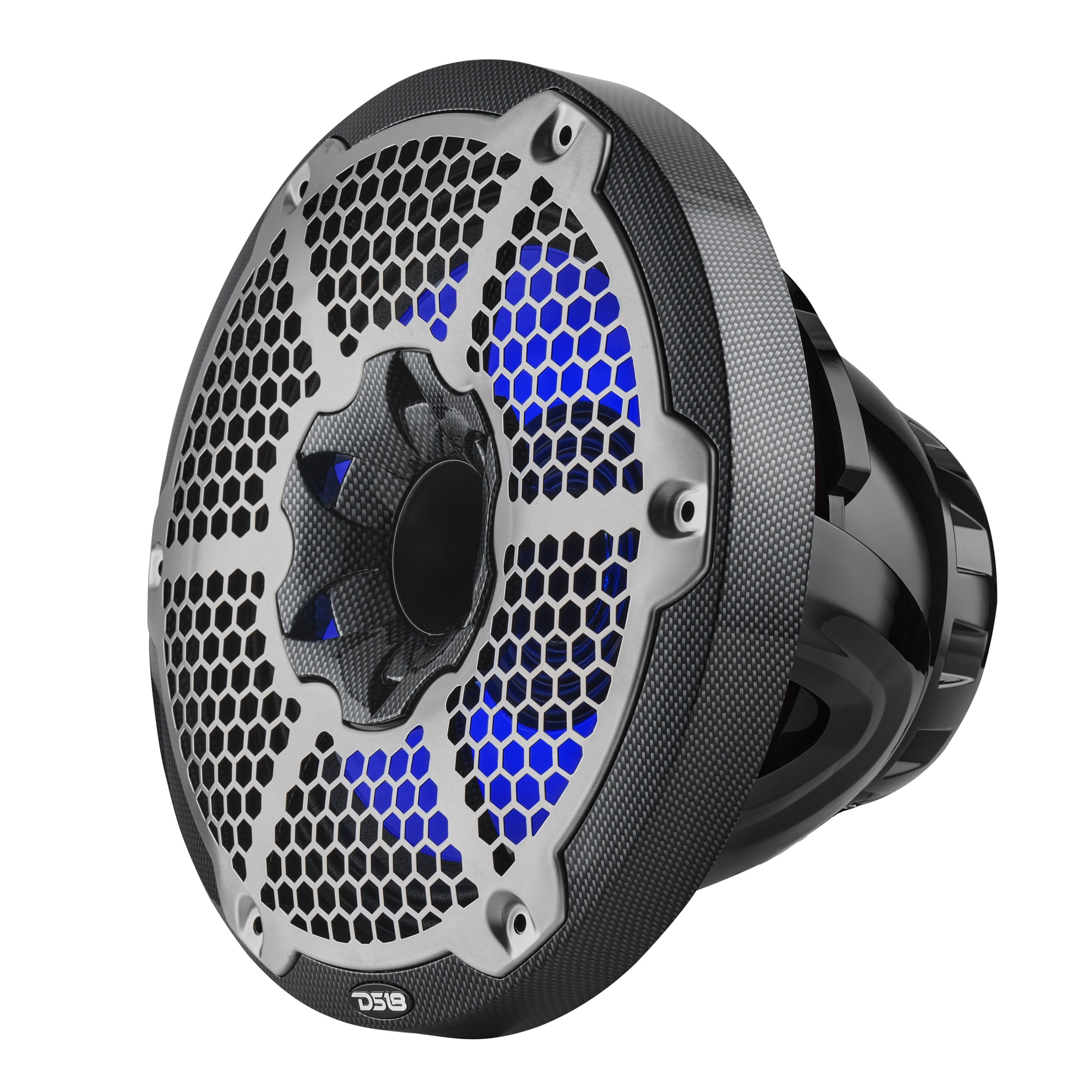 DS18 CF-10MD 10” Marine 2-Way Hybrid Speaker with RGB LED, Compression Driver and Neodymium Magnet | 450W RMS 4-Ohm