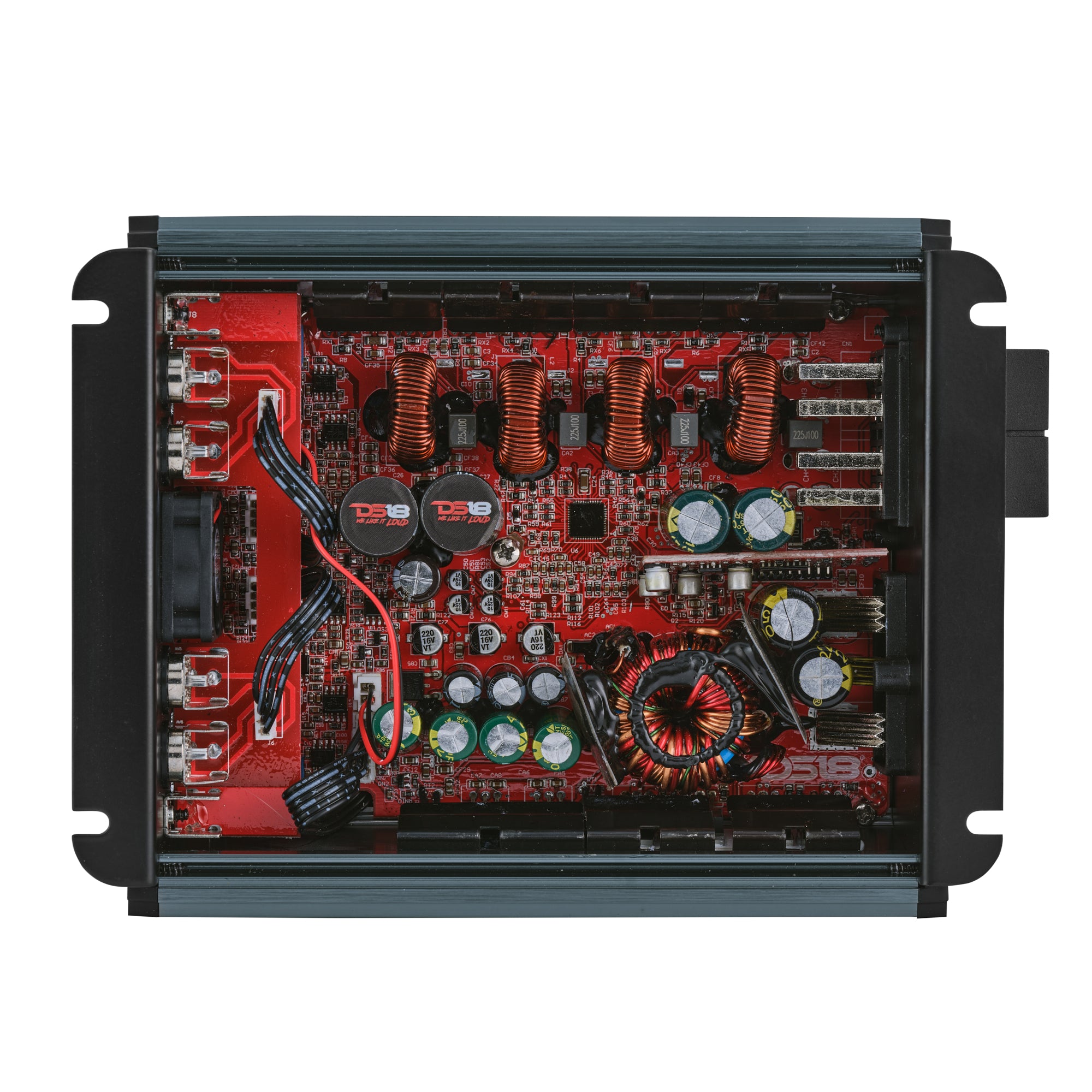 DS18 FRP-1.2K4/TI FRP Compact 4-Channel Full-Range Class-D Amplifier | 1200W RMS