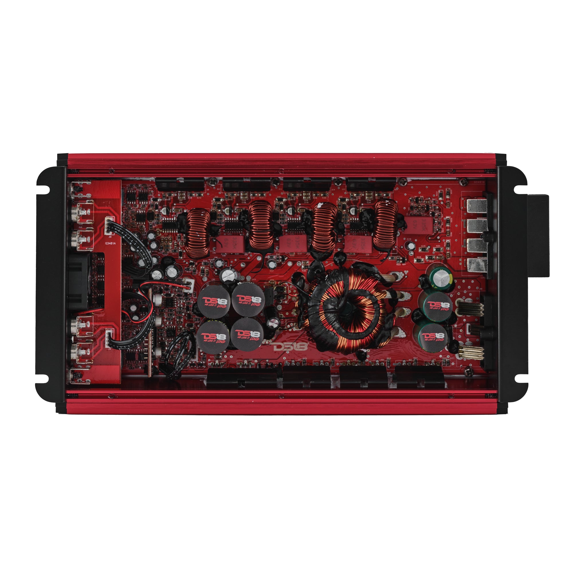 DS18 FRP-2.4K4/RD FRP Compact 4-Channel Full-Range Class-D Amplifier | 2400W RMS