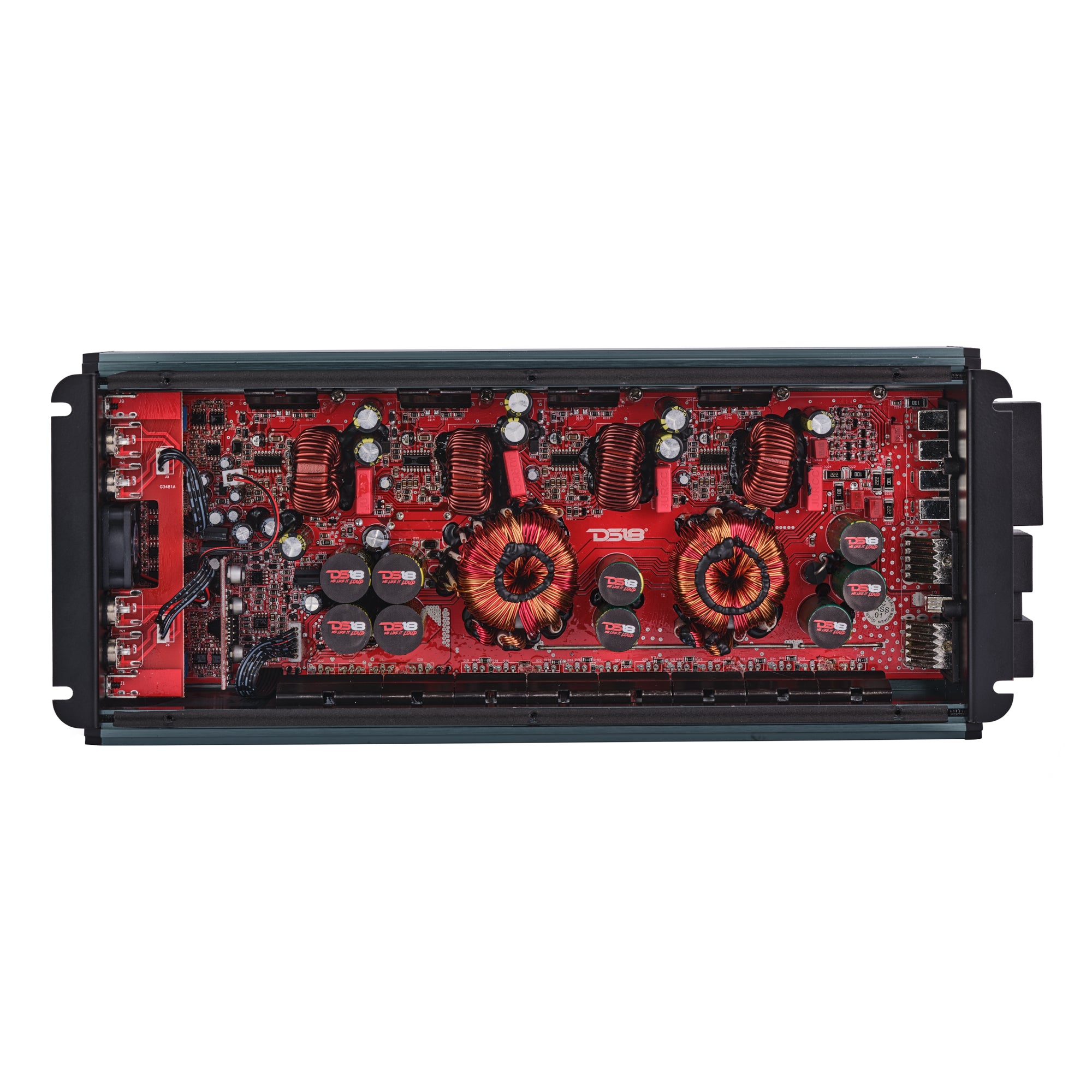 DS18 FRP-4K4/TI FRP Compact 4-Channel Full-Range Class-D Amplifier | 4000W RMS