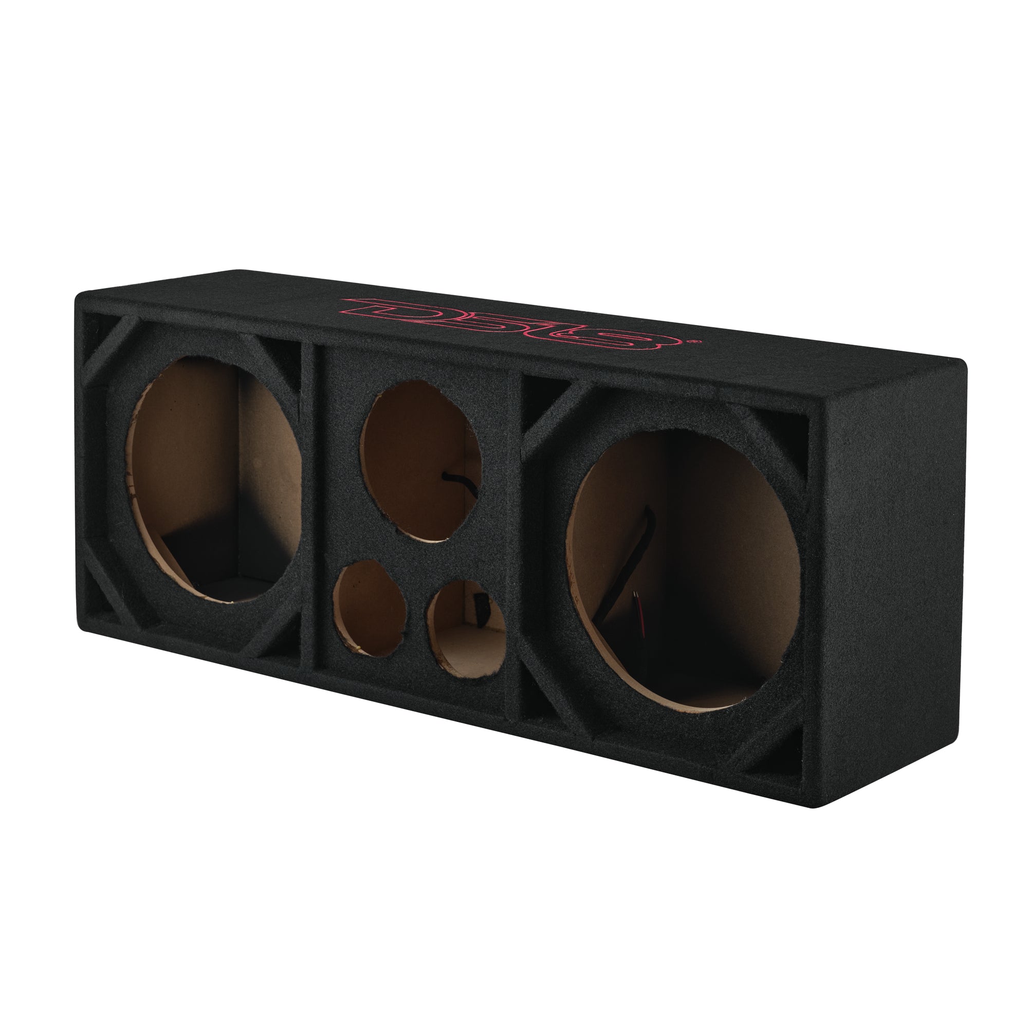 DS18 VOC10PRO Dual 10” + Dual 4” Tweeter + 2” Driver Ported Empty Voceteo Enclosure | Speakon-Ready