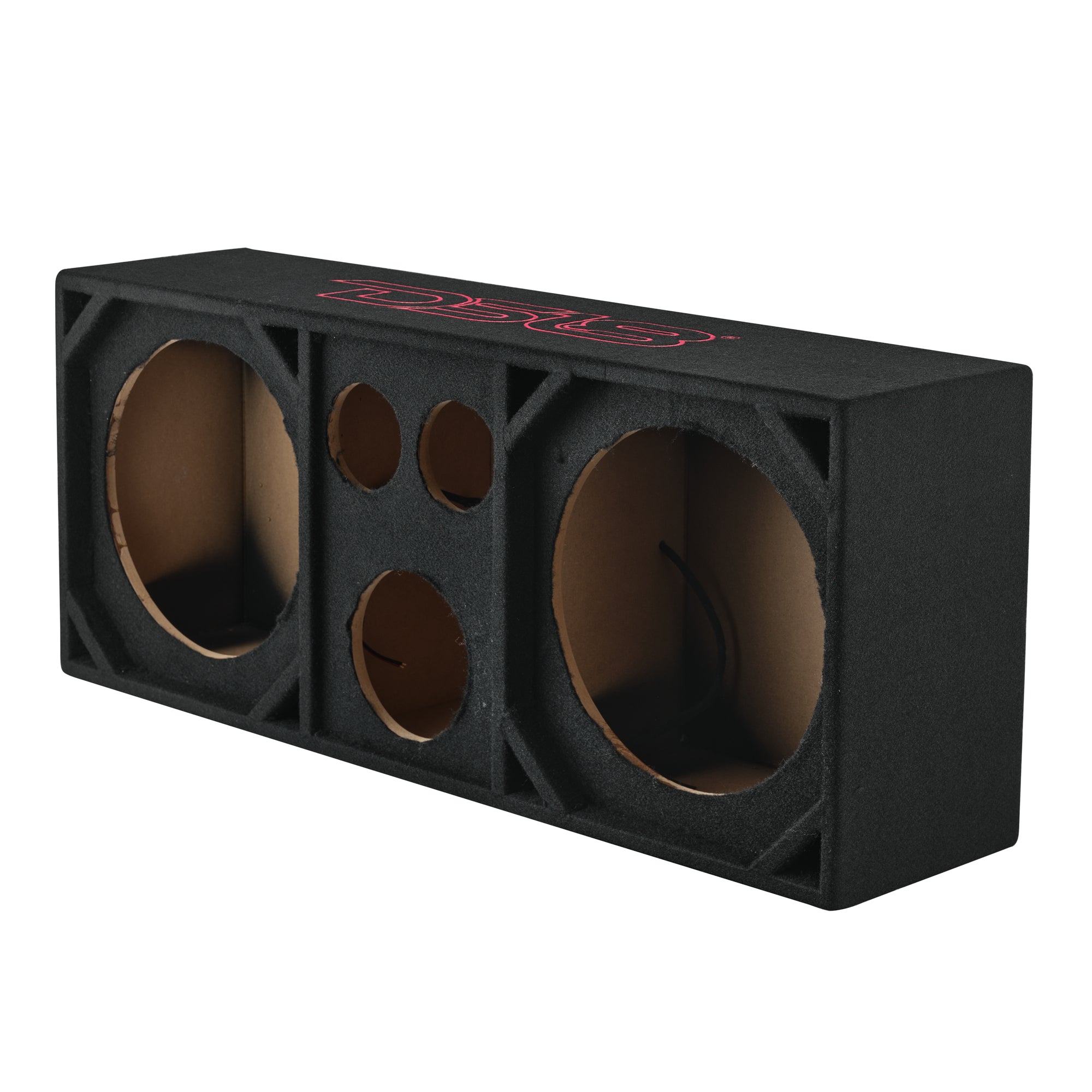 DS18 VOC12PRO Dual 12” + Dual 4” Tweeter + 2” Driver Ported Voceteo Empty Enclosure | Speakon-Ready