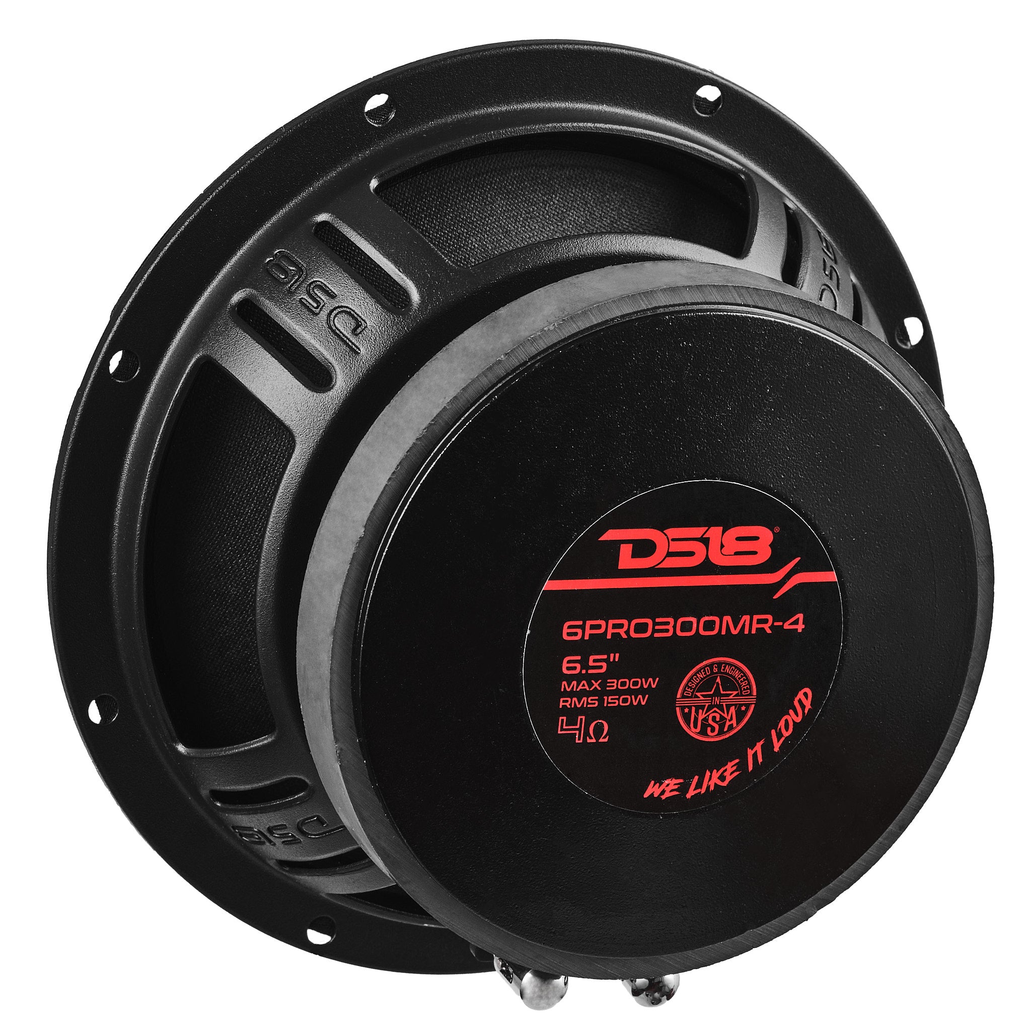 DS18 6PRO300MR-4 PRO 6.5” High Sensitivity Professional Mid-Range Loudspeaker 150 Watts Rms 4-Ohm