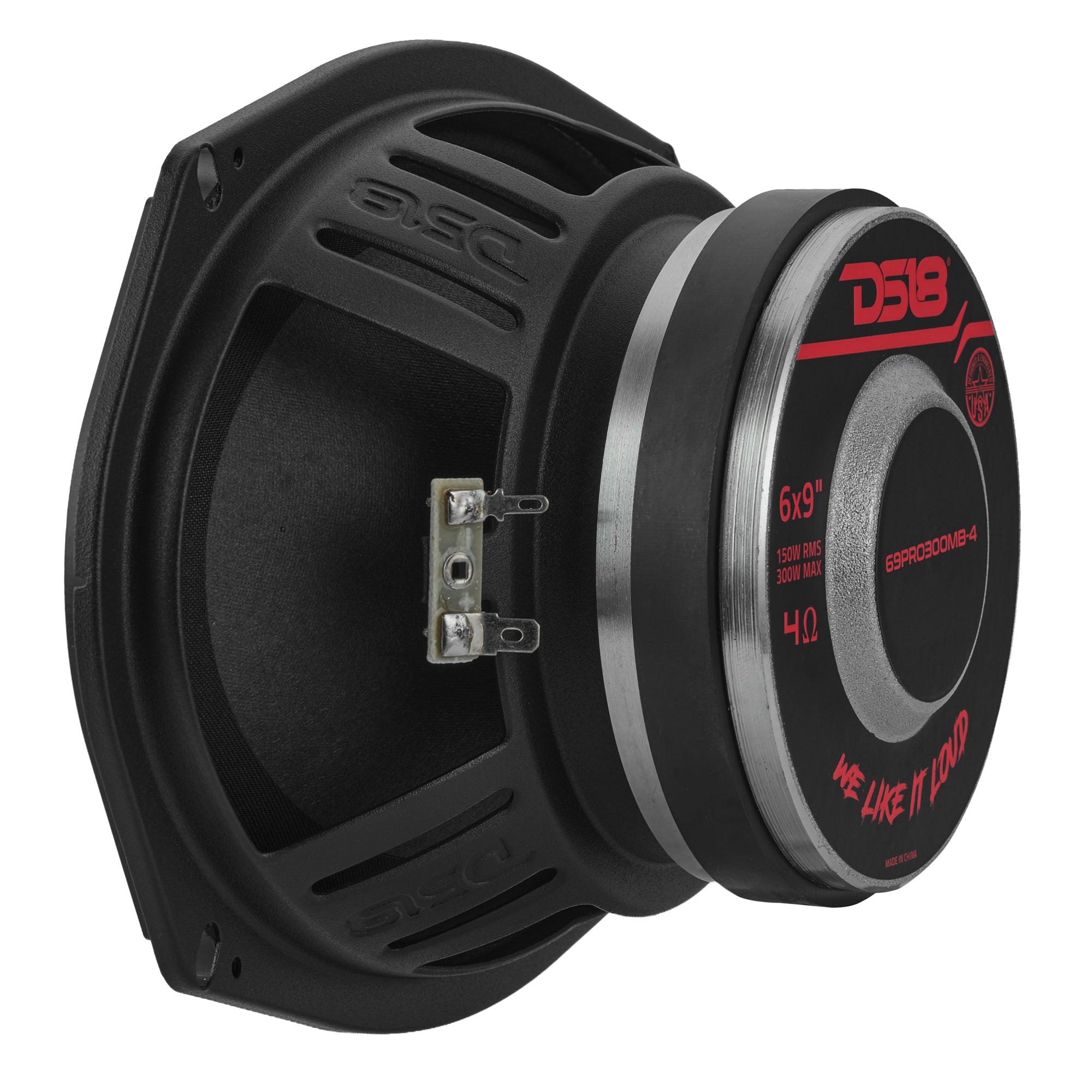DS18 69PRO300MB-4 6x9” Water-Resistant Mid-Bass Loudspeaker | 150W RMS 4-Ohm