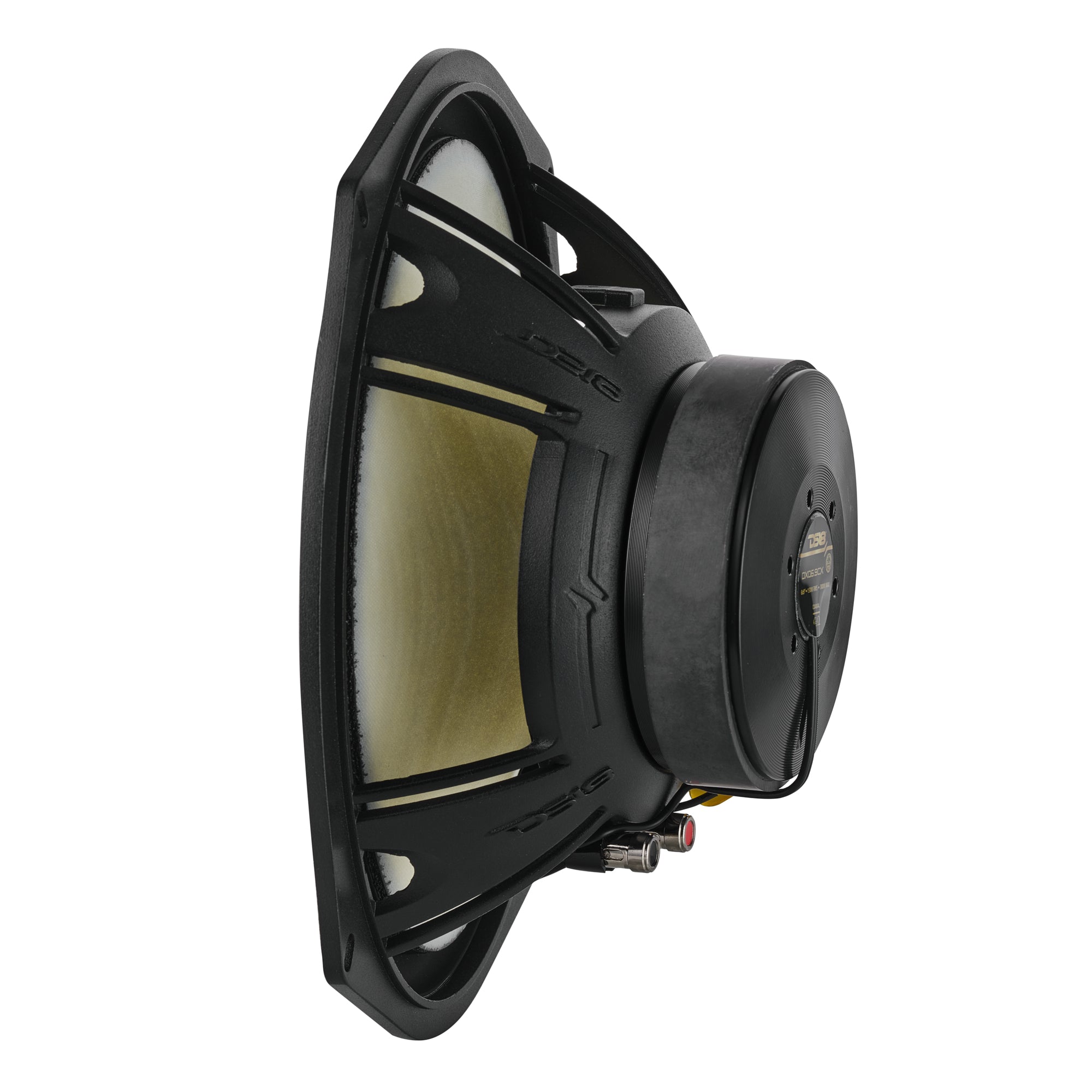 DS18 DXQ6.9CX DXQ 6x9" 2-Way Coaxial Speaker with Yellow Straw and Composite Foam Cone | 150W RMS 4-Ohm