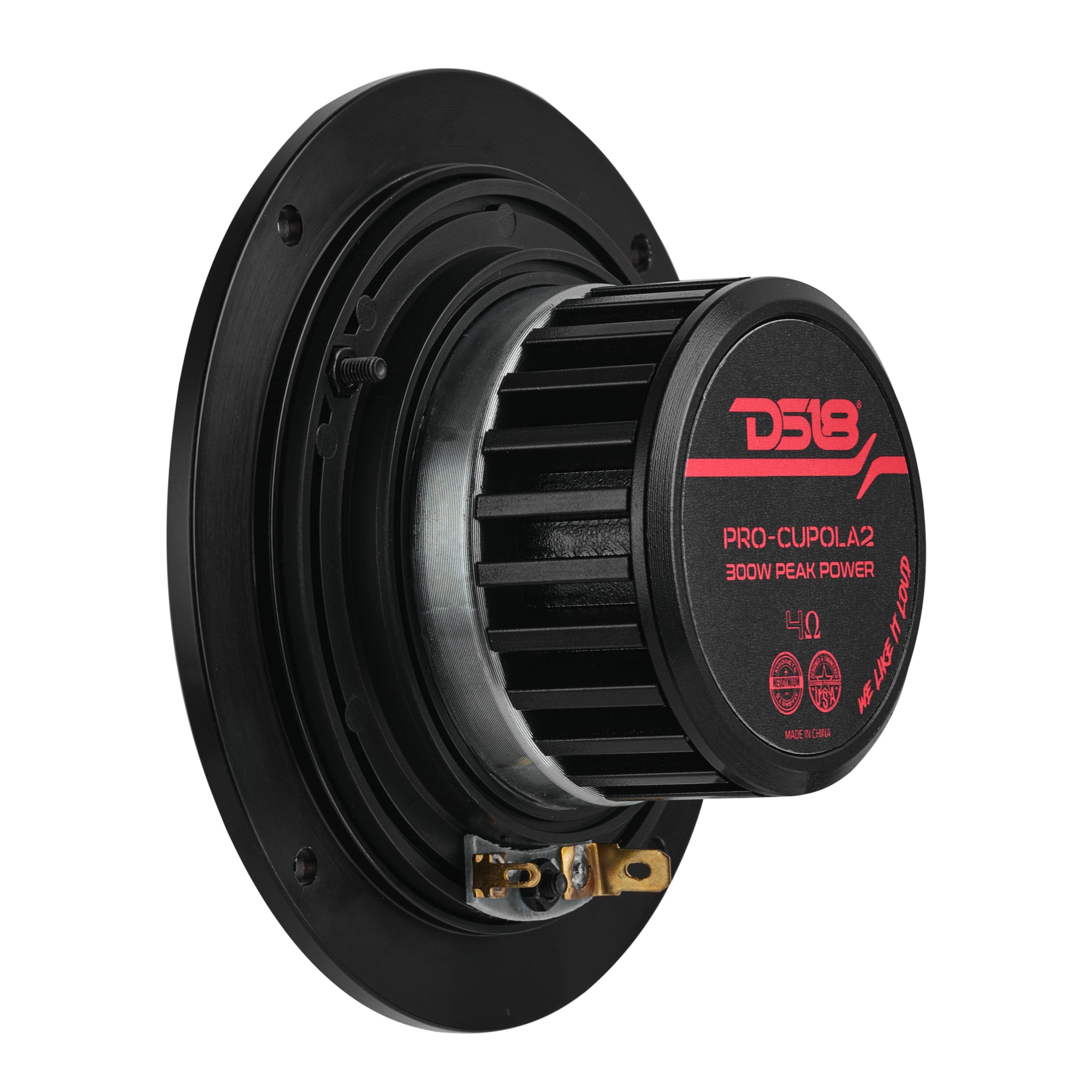 DS18 PRO-CUPOLA2 4" High End Professional Soft Dome Mid Range Loudspeaker with Neodymium Magnet | 200W RMS 4-Ohm