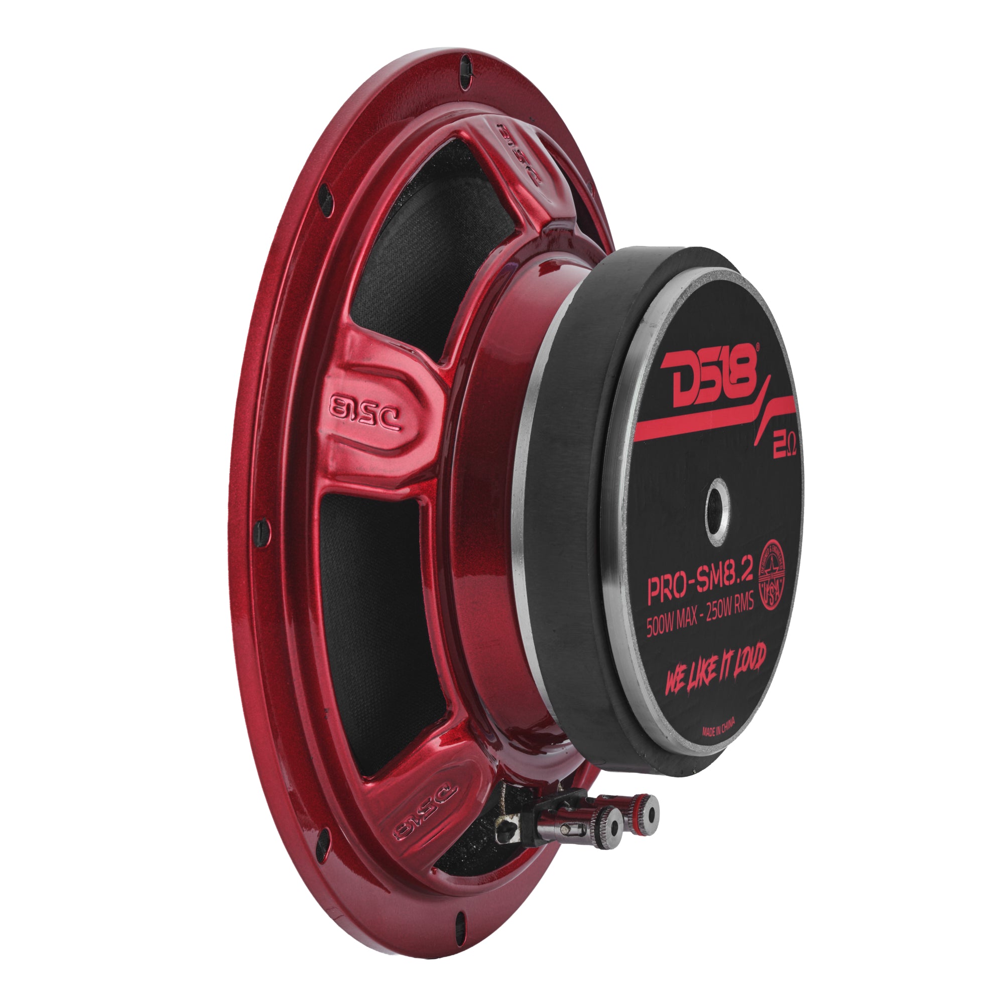 DS18 PRO-SM8.2 PRO 8" Slim Water-Resistant Mid-Range Loudspeaker | 250W RMS 2-Ohm