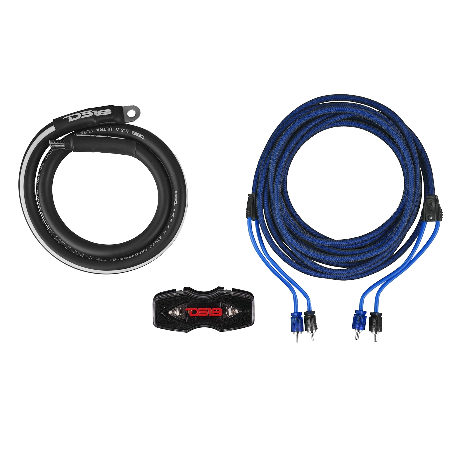 DS18 AKIT0.BL 0-GA Amplifier Installation Wiring Kit - Blue