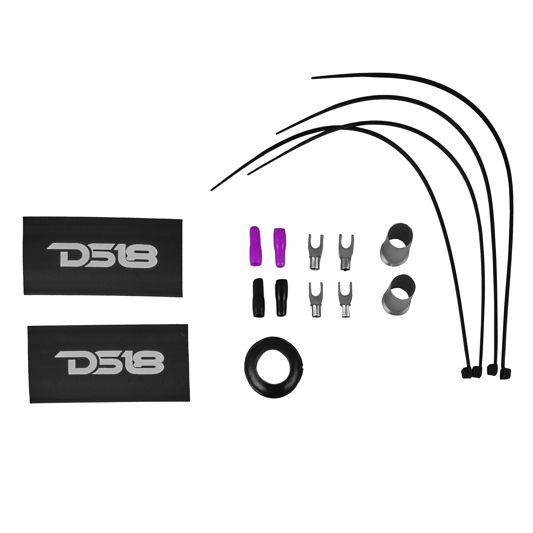 DS18 AKIT8.PU 8-GA Amplifier Installation Wiring Kit - Purple