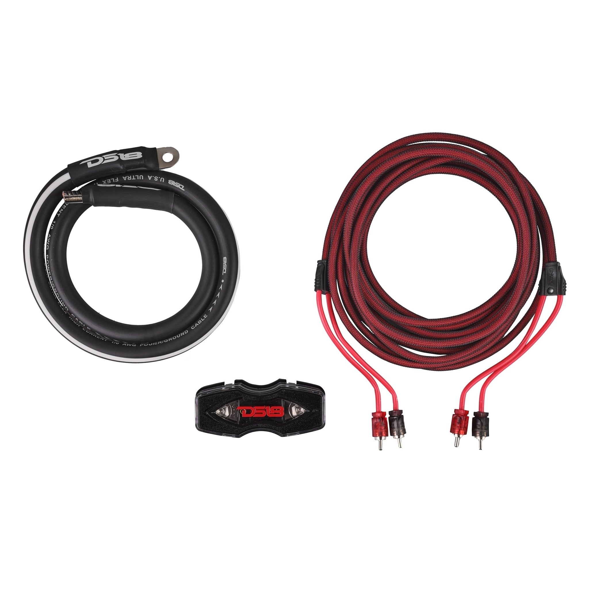 DS18 AKIT0.RD 0-GA Amplifier Installation Wiring Kit - Red