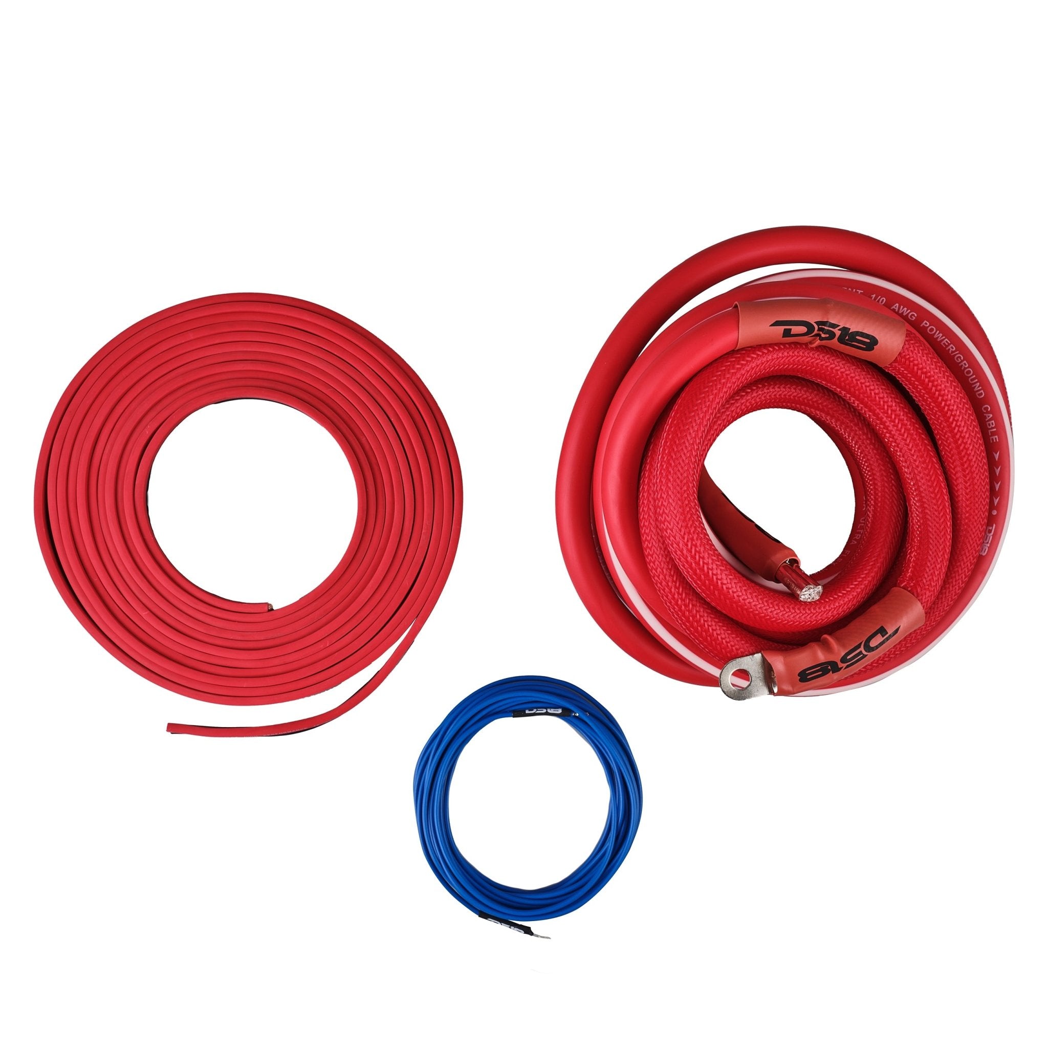 DS18 AKIT0.RD 0-GA Amplifier Installation Wiring Kit - Red