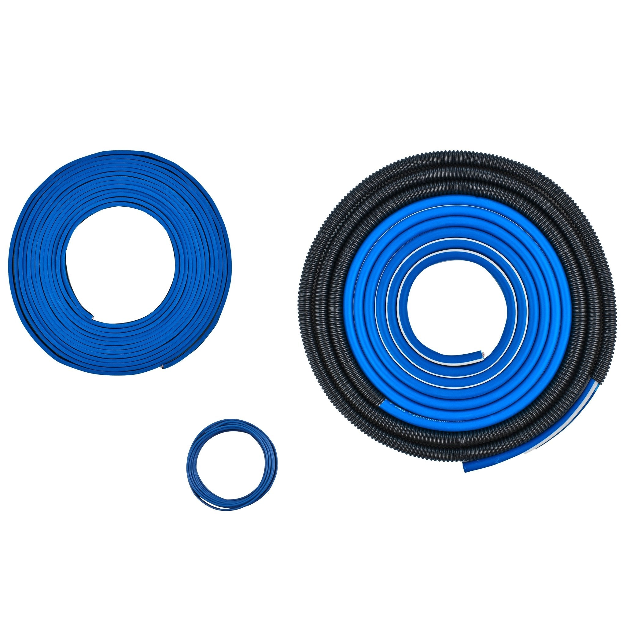 DS18 AKIT4.BL 4-GA Amplifier Installation Wiring Kit - Blue