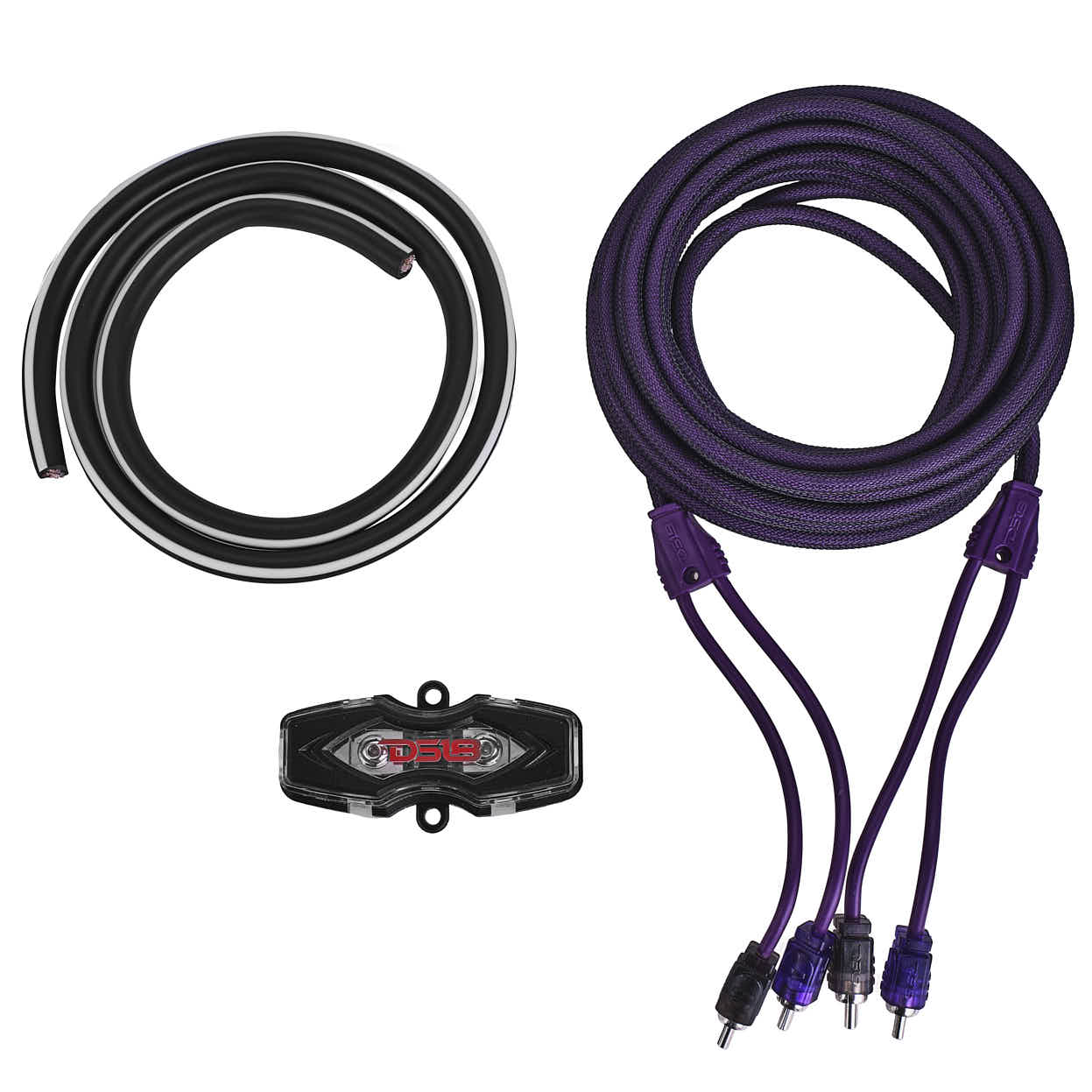 DS18 AKIT4.PU 4-GA Amplifier Installation Wiring Kit - Purple