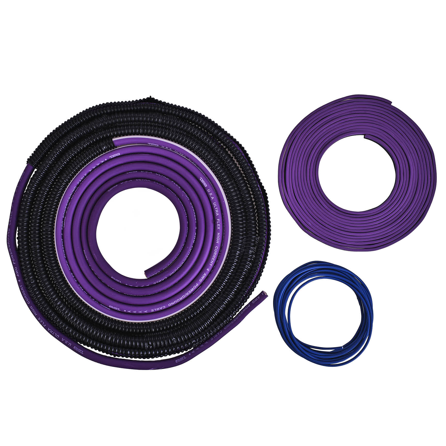 DS18 AKIT4.PU 4-GA Amplifier Installation Wiring Kit - Purple