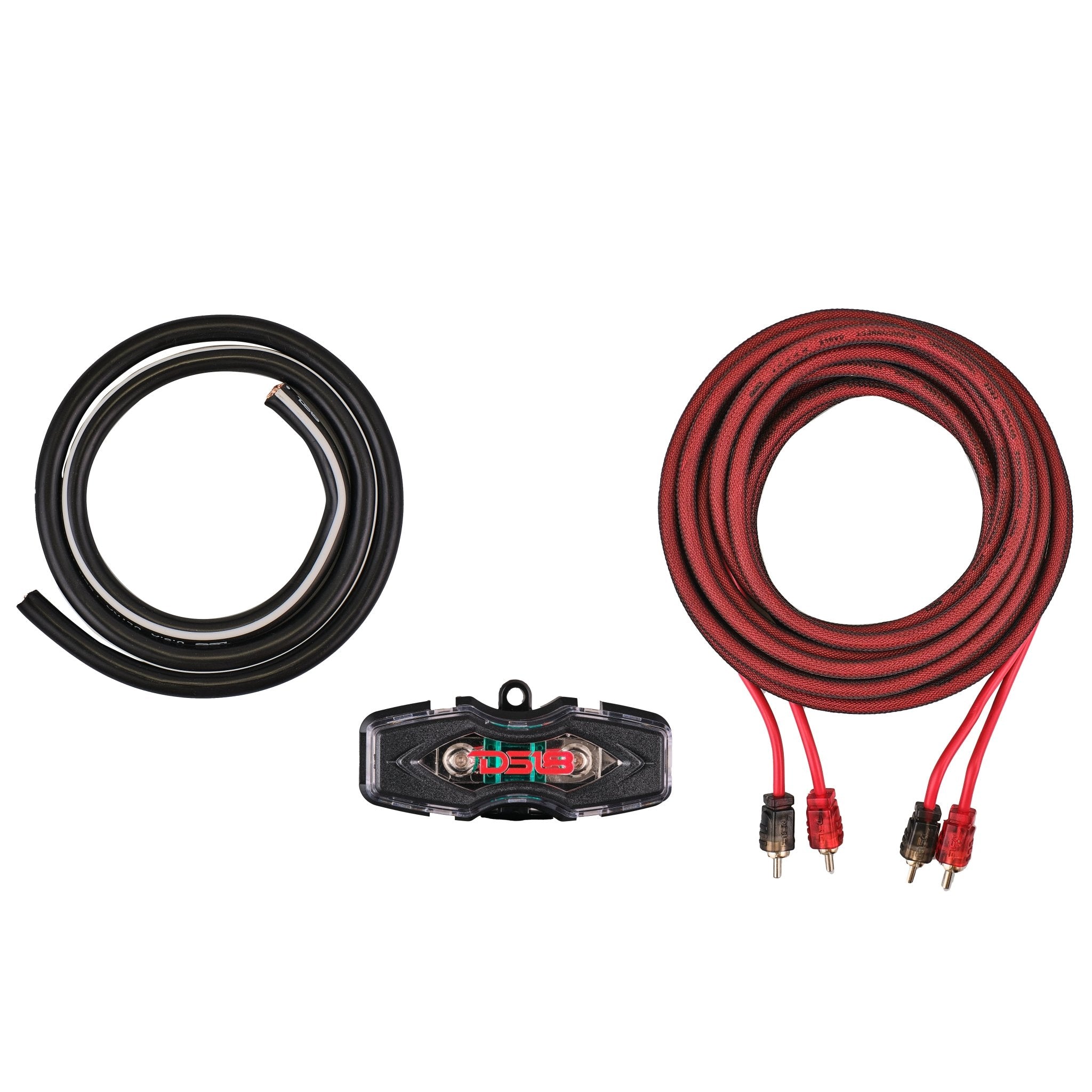 DS18 AKIT4.RD 4-GA Amplifier Installation Wiring Kit - Red