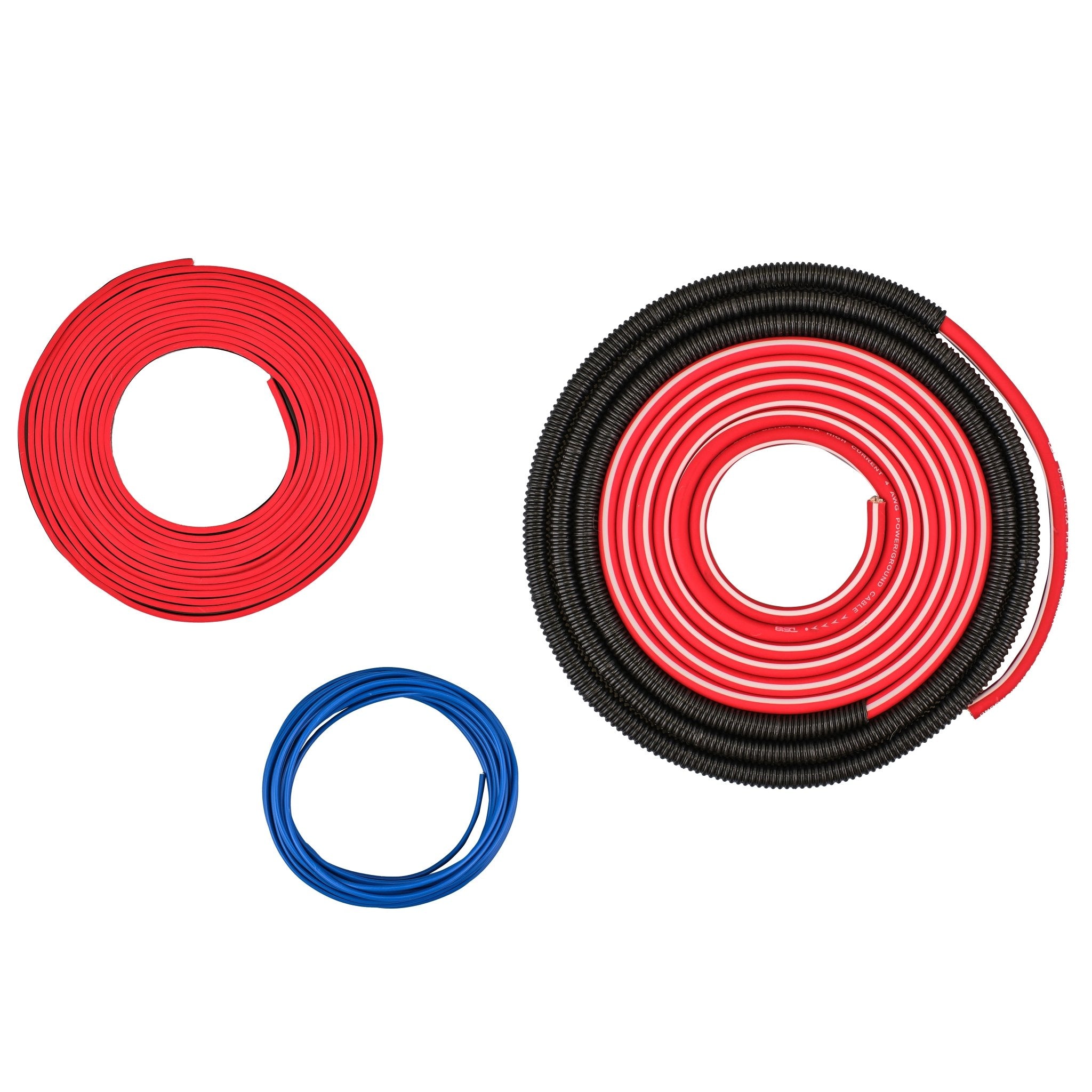 DS18 AKIT4.RD 4-GA Amplifier Installation Wiring Kit - Red