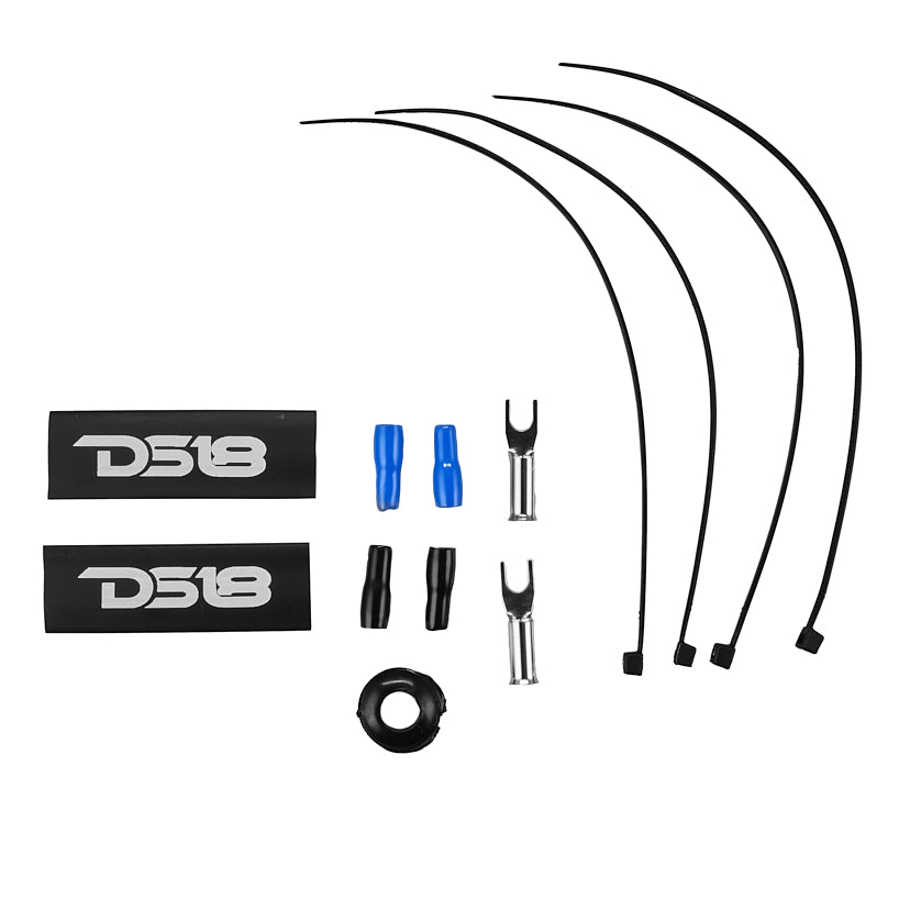 DS18 AKIT8.BL 8-GA Amplifier Installation Wiring Kit - Blue