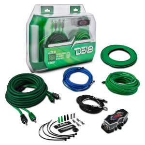 DS18 AKIT8.GR 8-GA Amplifier Installation Wiring Kit - Green
