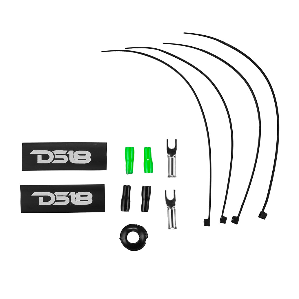 DS18 AKIT8.GR 8-GA Amplifier Installation Wiring Kit - Green