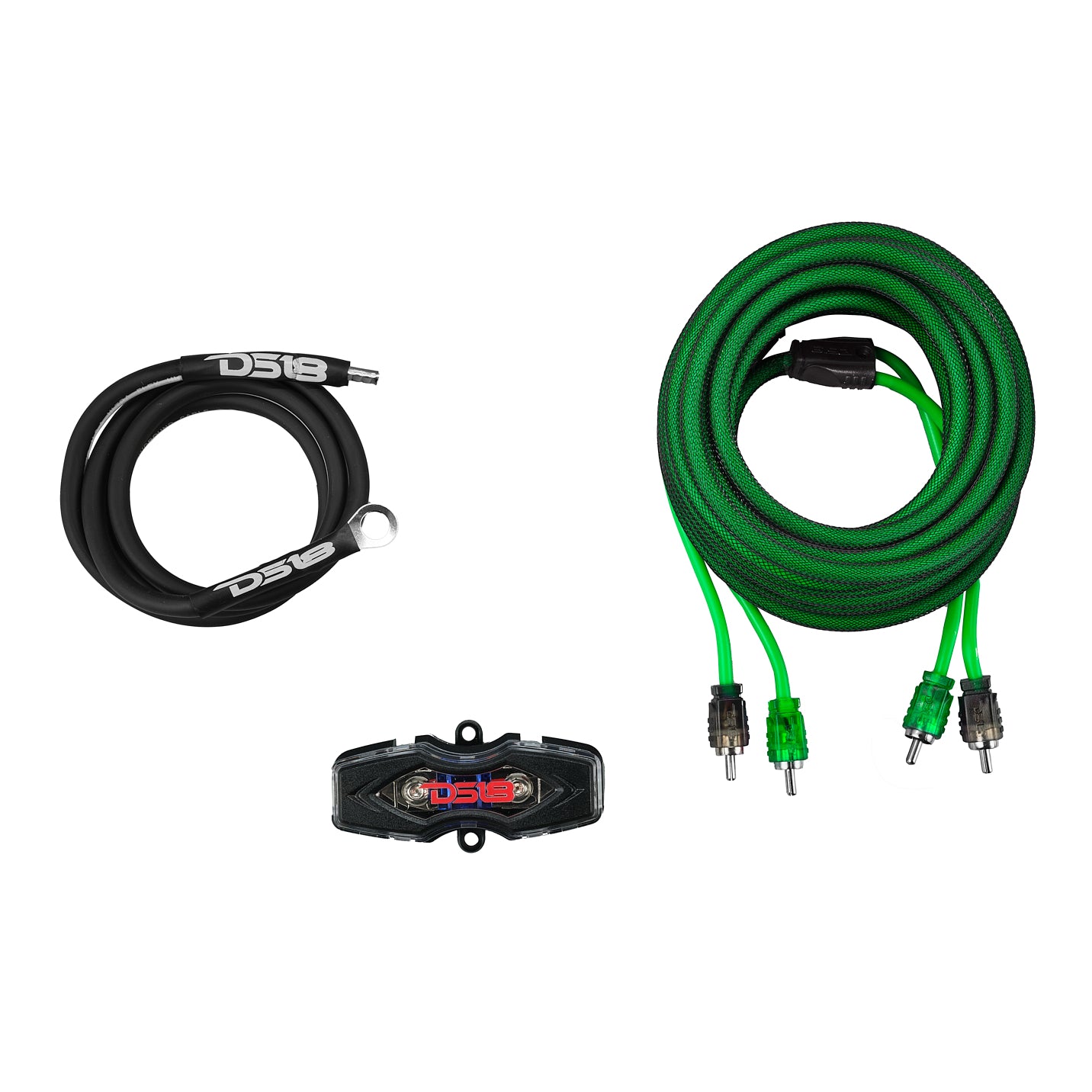 DS18 AKIT8.GR 8-GA Amplifier Installation Wiring Kit - Green
