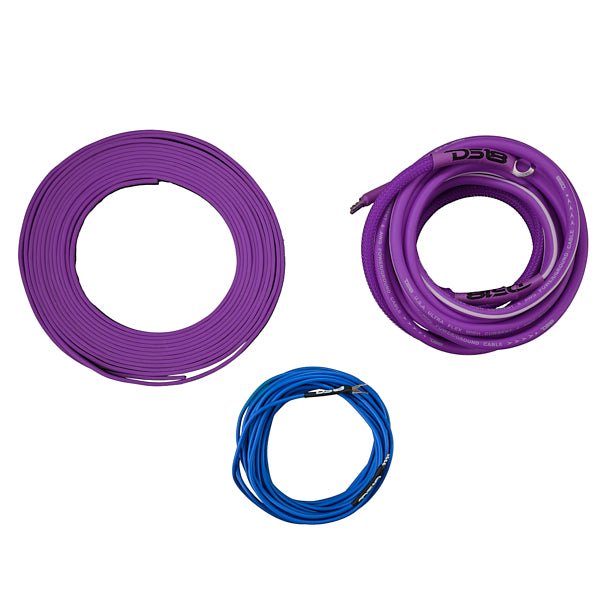 DS18 AKIT8.PU 8-GA Amplifier Installation Wiring Kit - Purple