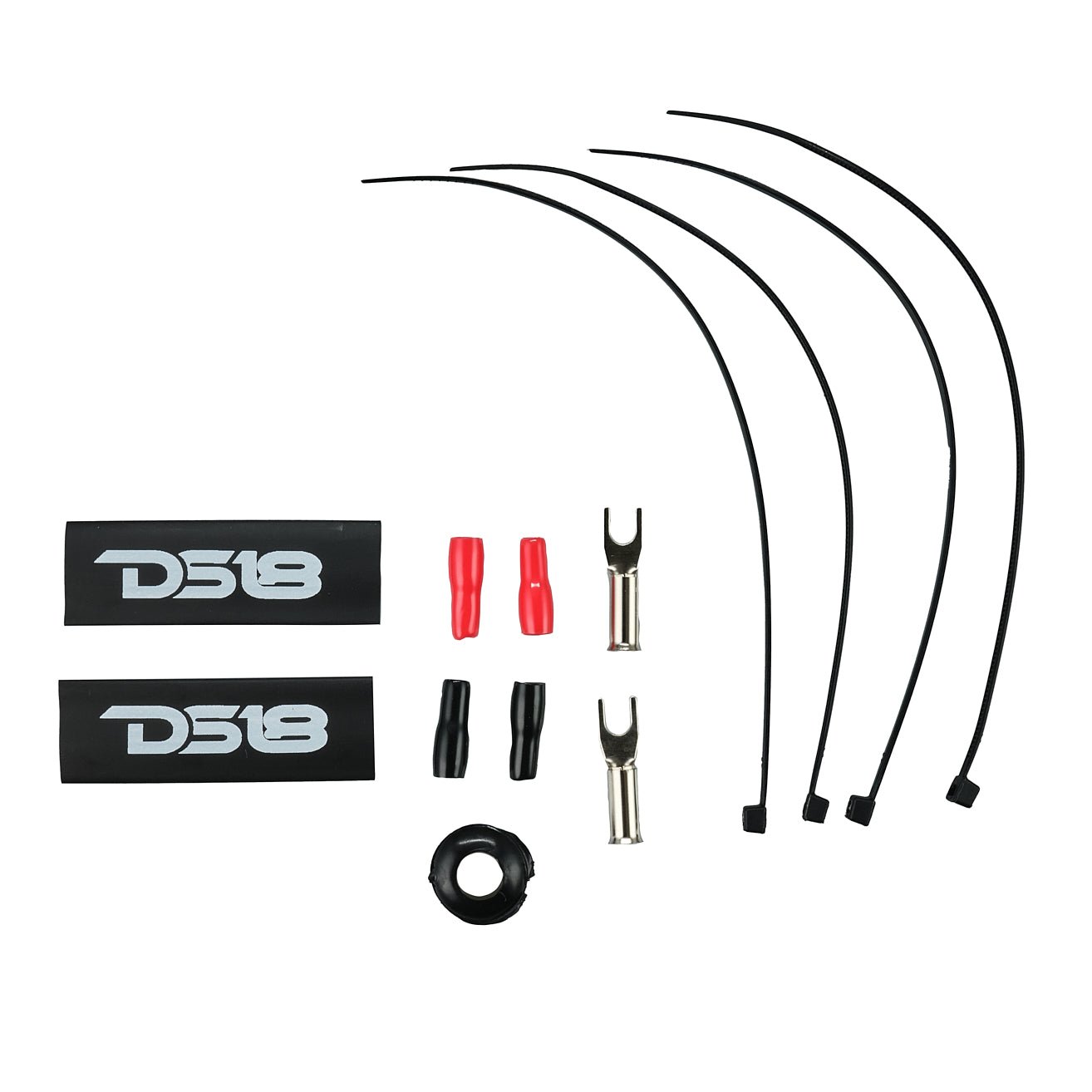 DS18 AKIT8.RD 8-GA Amplifier Installation Wiring Kit - Red