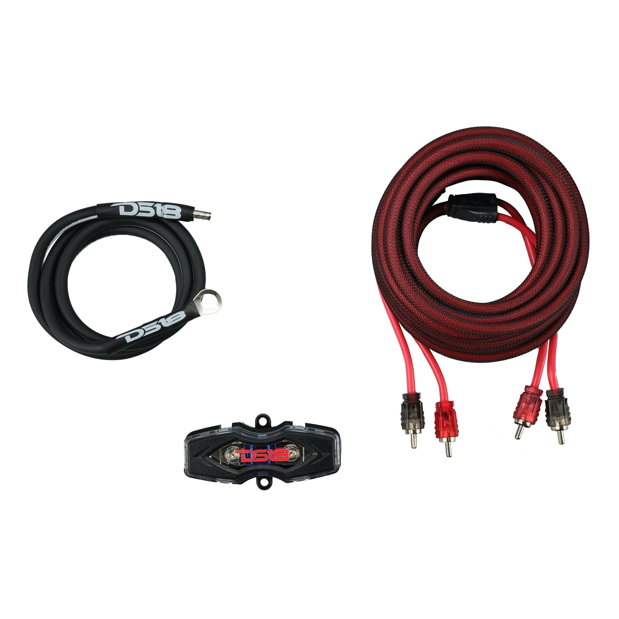 DS18 AKIT8.RD 8-GA Amplifier Installation Wiring Kit - Red