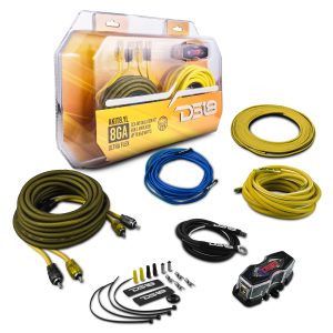 DS18 AKIT8.YL 8-GA Amplifier Installation Wiring Kit - Yellow