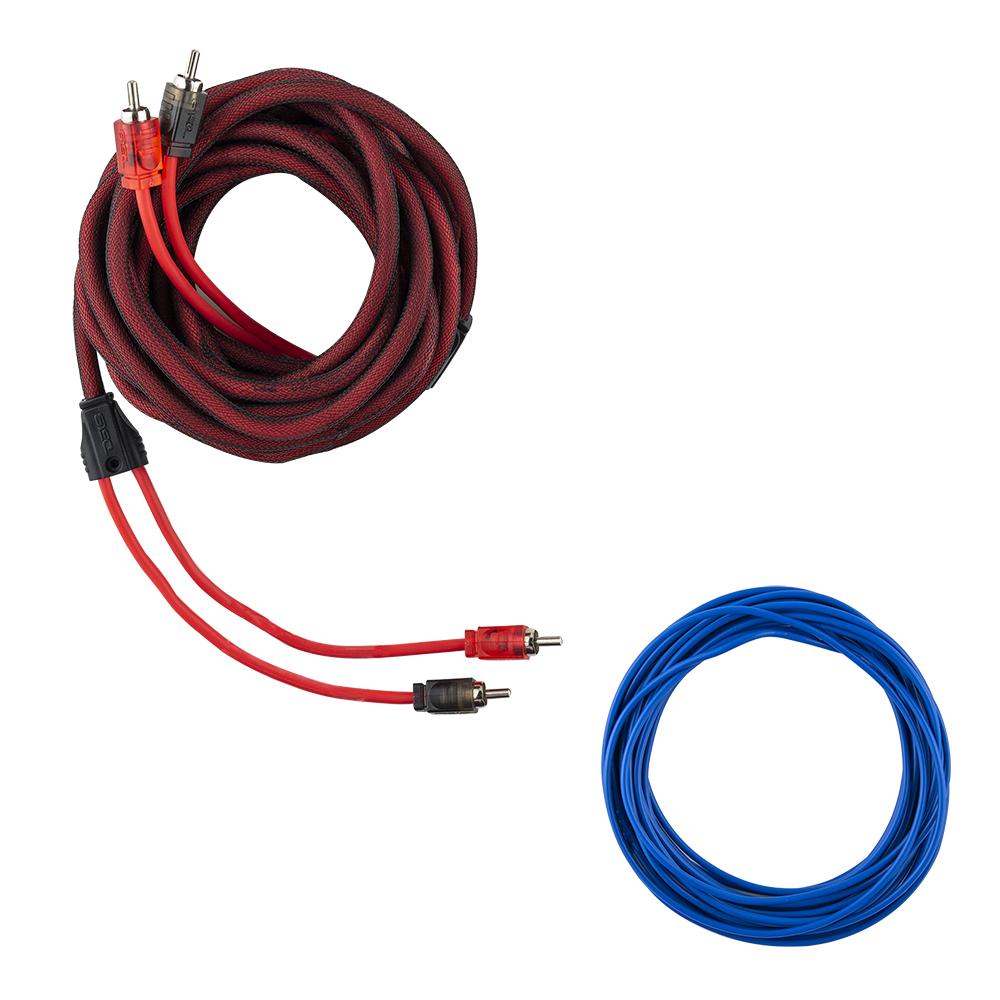 DS18 AMPKIT4 4-GA CCA Amplifier Installation Kit - RED