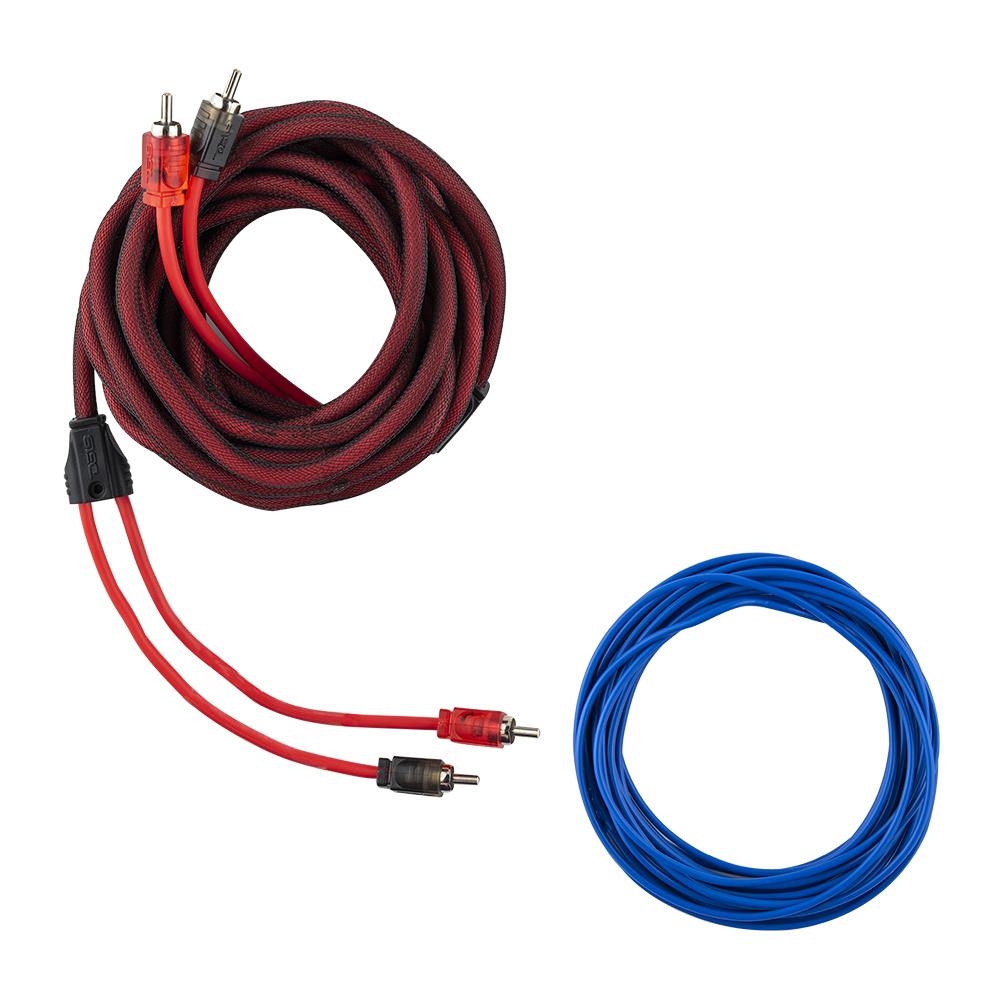 DS18 AMPKIT8 8-GA CCA Amplifier Installation Kit - RED