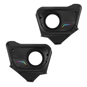 DS18 CA-X3BD6 Can-Am Maverick X3 (2017-Up) Rear Door Speaker Panels with Digital LED Badge