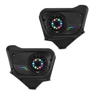 DS18 CA-X3BD6LD Can-Am Maverick X3 Max (2017-Up) Rear Door Speaker Panels Loaded with NXL-IQ 6.5" 2-Way Coaxial Marine Speakers and Digital…
